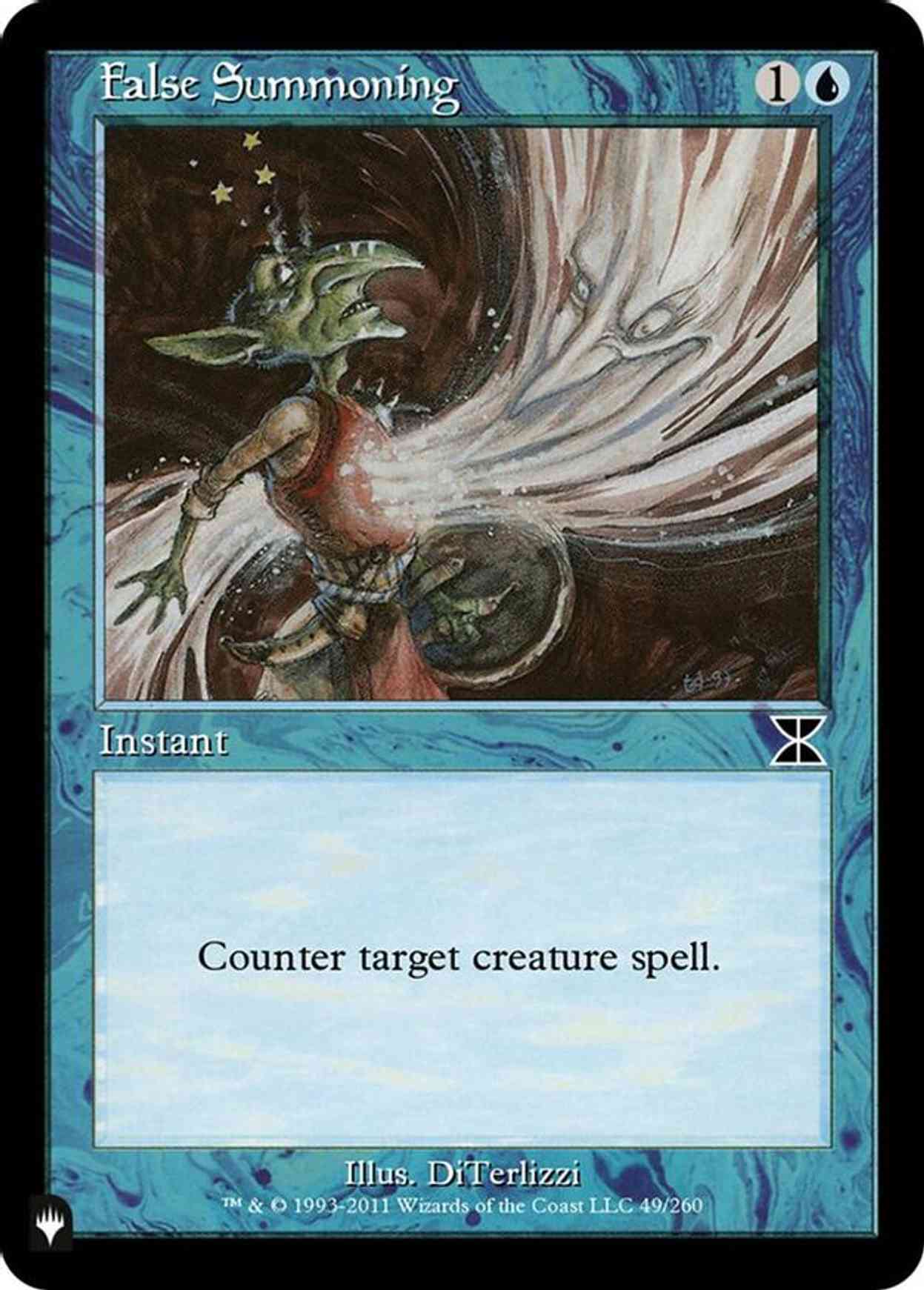 False Summoning magic card front