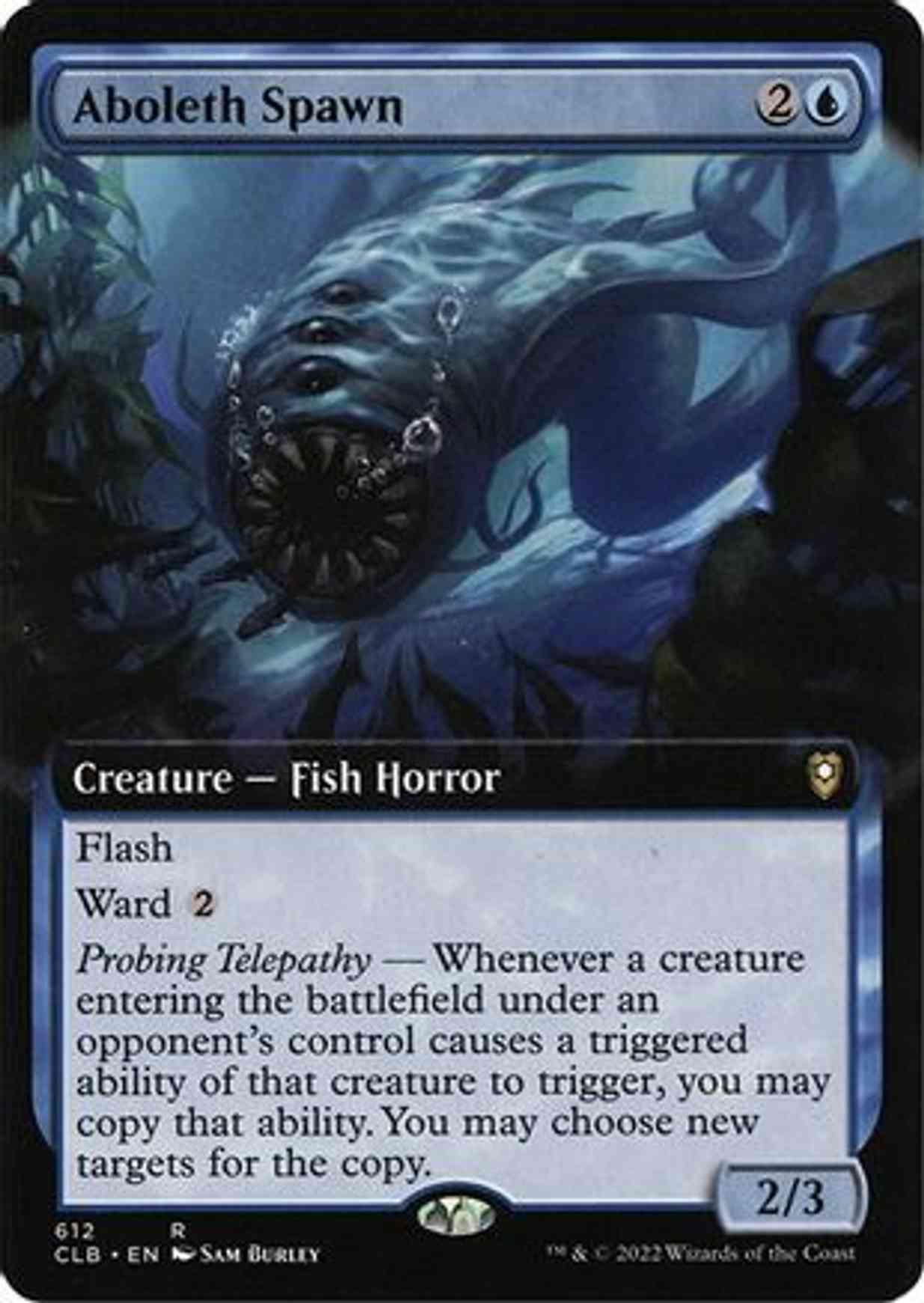 Aboleth Spawn (Extended Art) magic card front