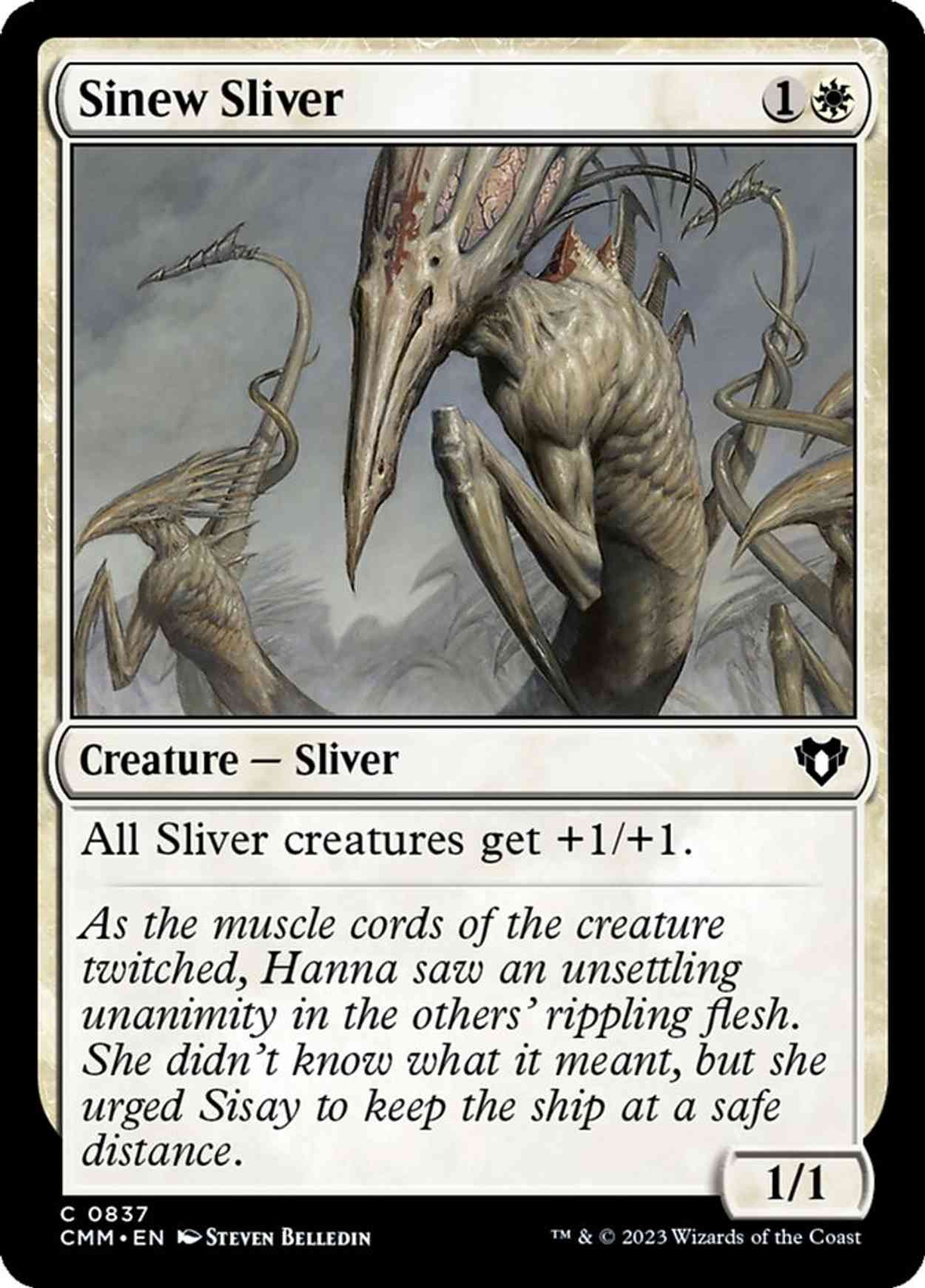 Sinew Sliver magic card front