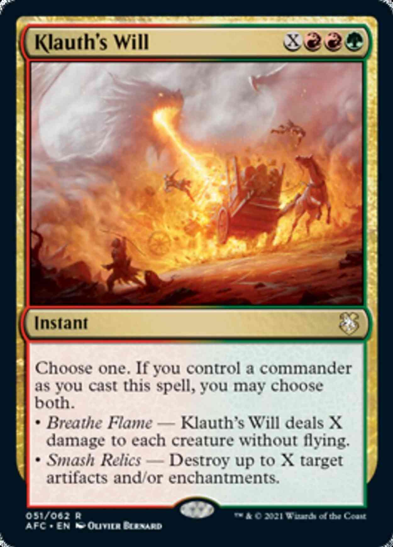 Klauth's Will magic card front