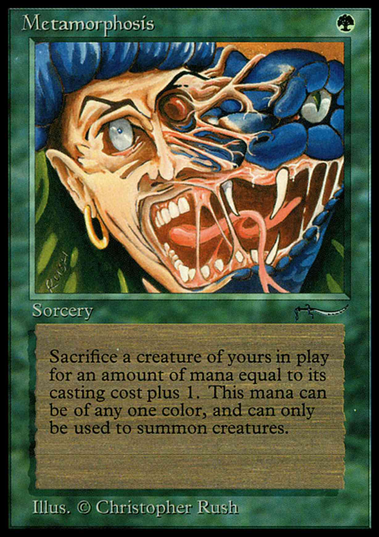 Metamorphosis magic card front