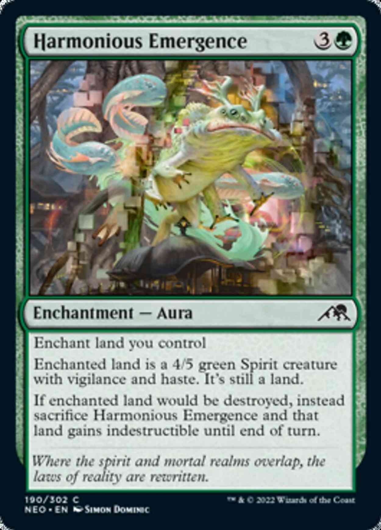 Harmonious Emergence magic card front