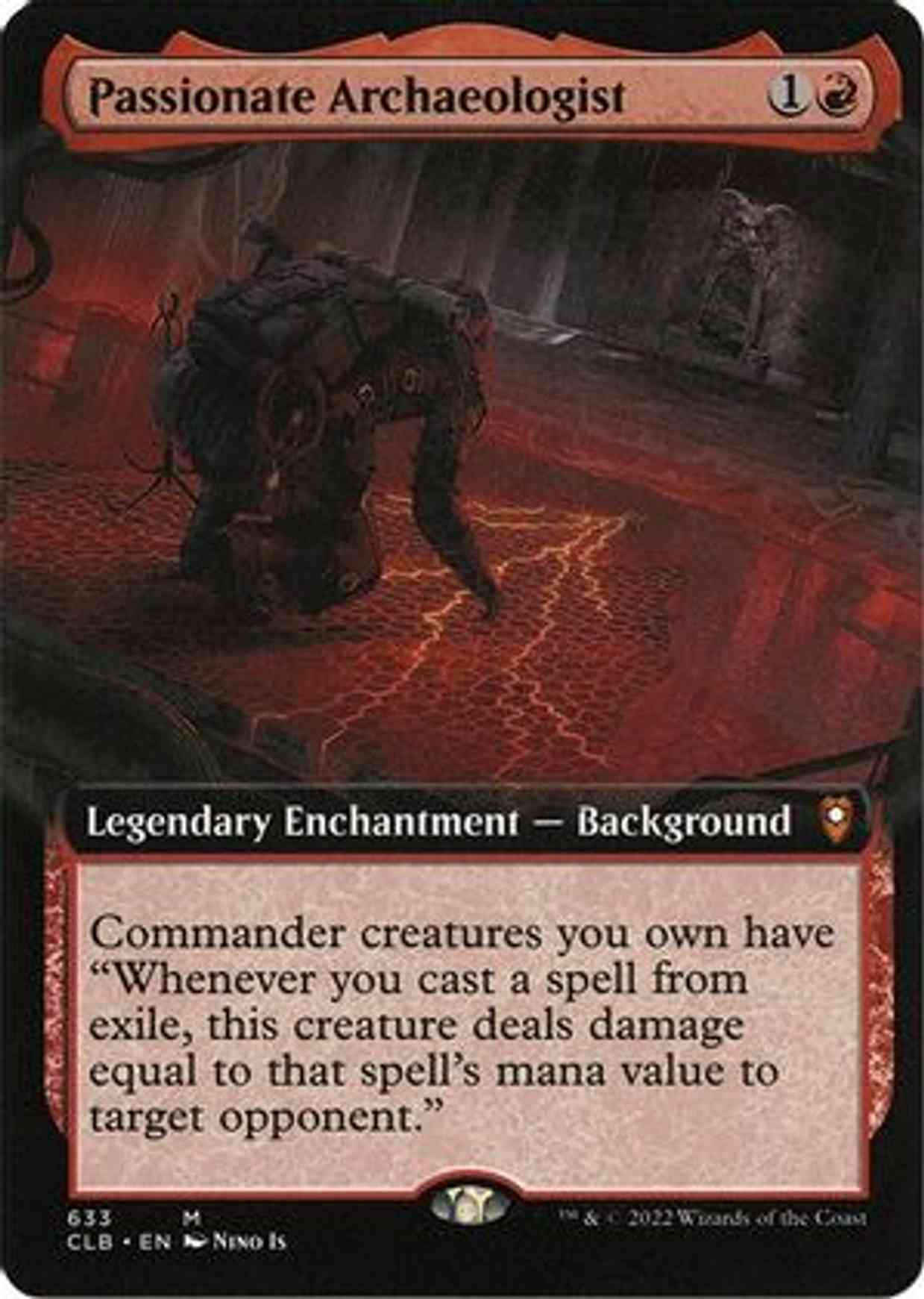 Passionate Archaeologist (Extended Art) magic card front