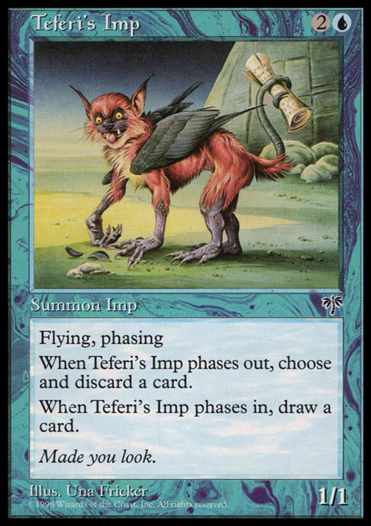 Teferi's Imp magic card front