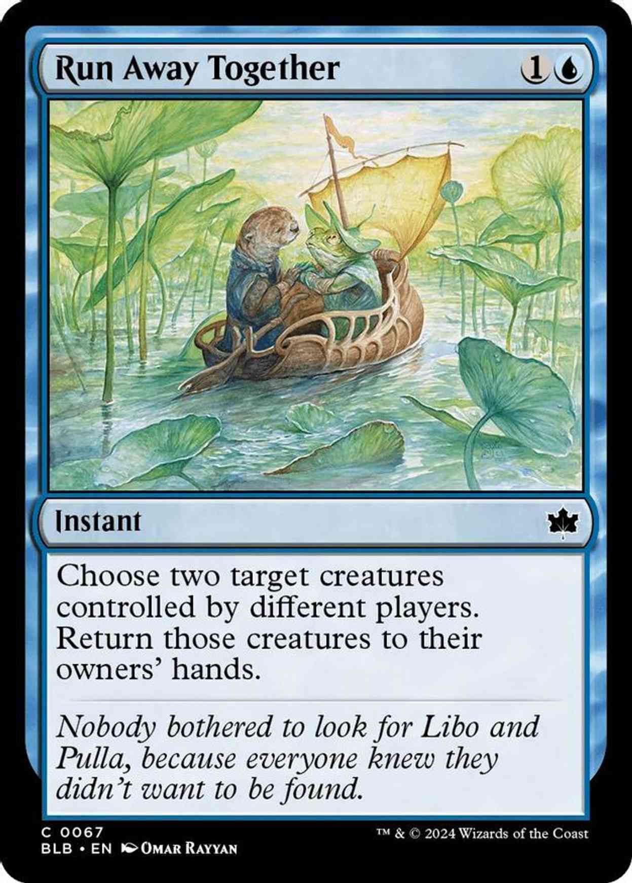 Run Away Together magic card front