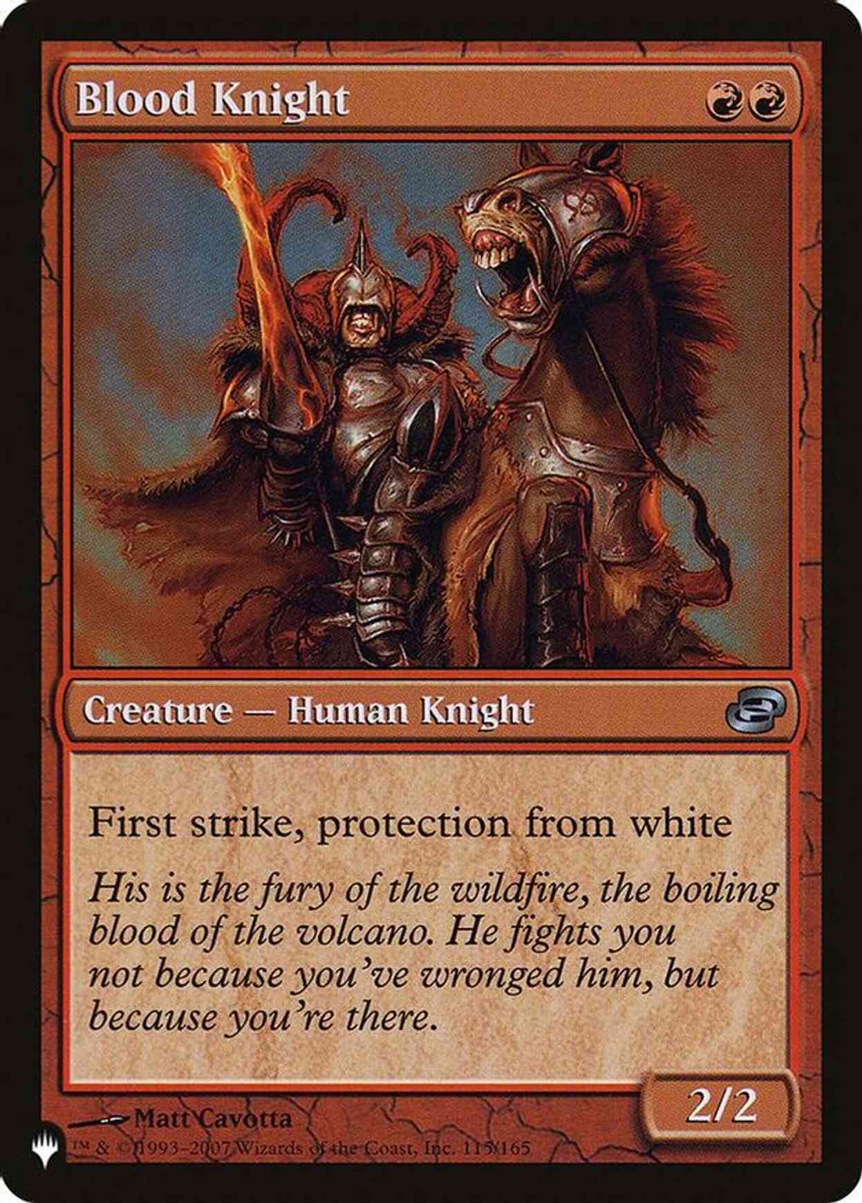 Blood Knight magic card front