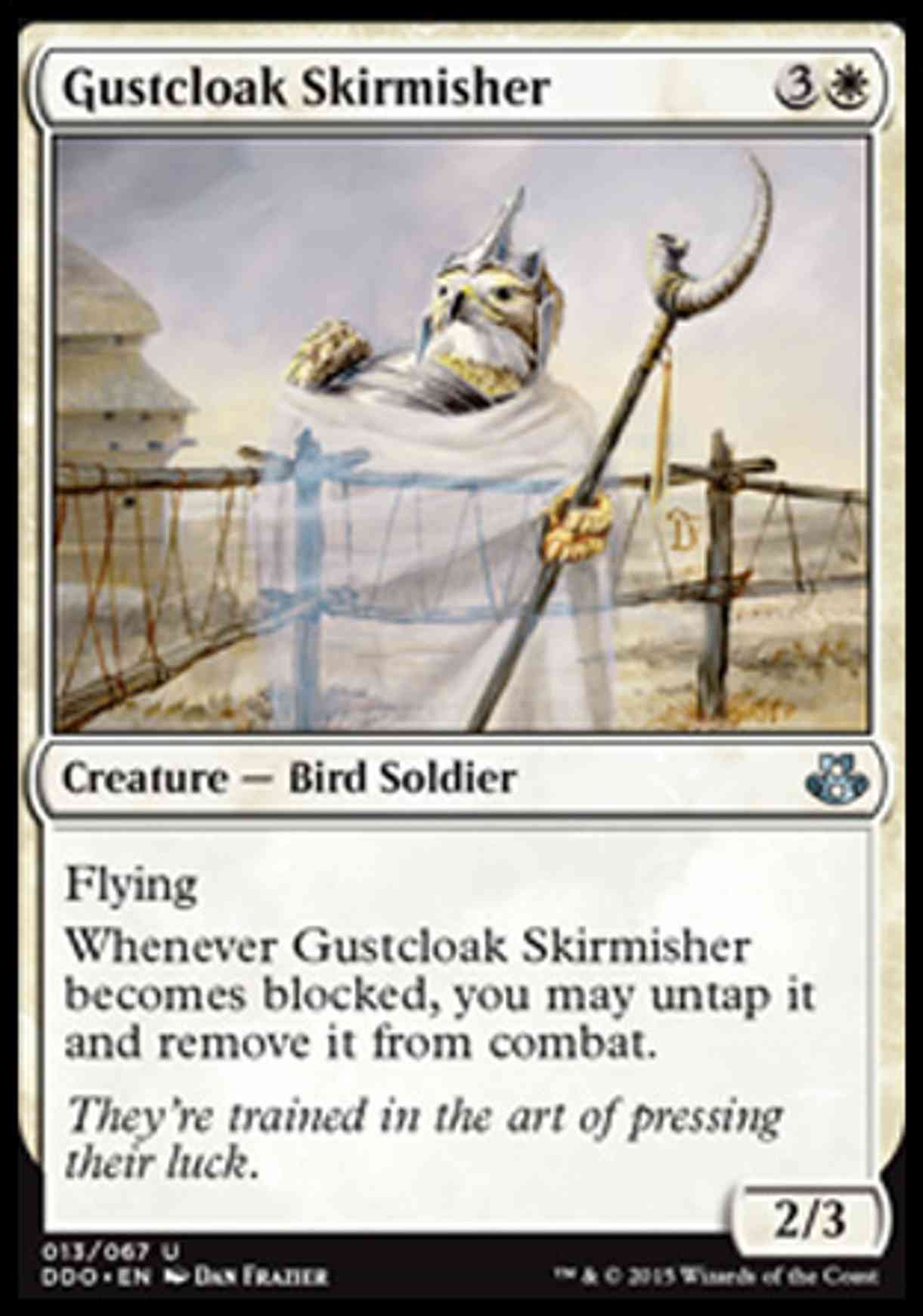 Gustcloak Skirmisher magic card front