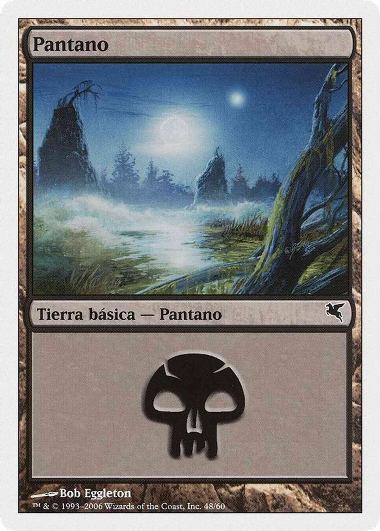 Swamp (Spanish) - "Pantano" (E48) magic card front