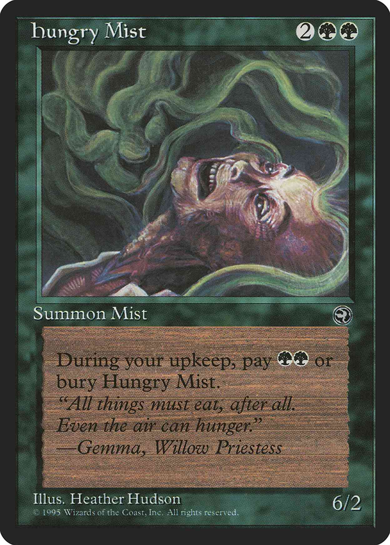 Hungry Mist magic card front