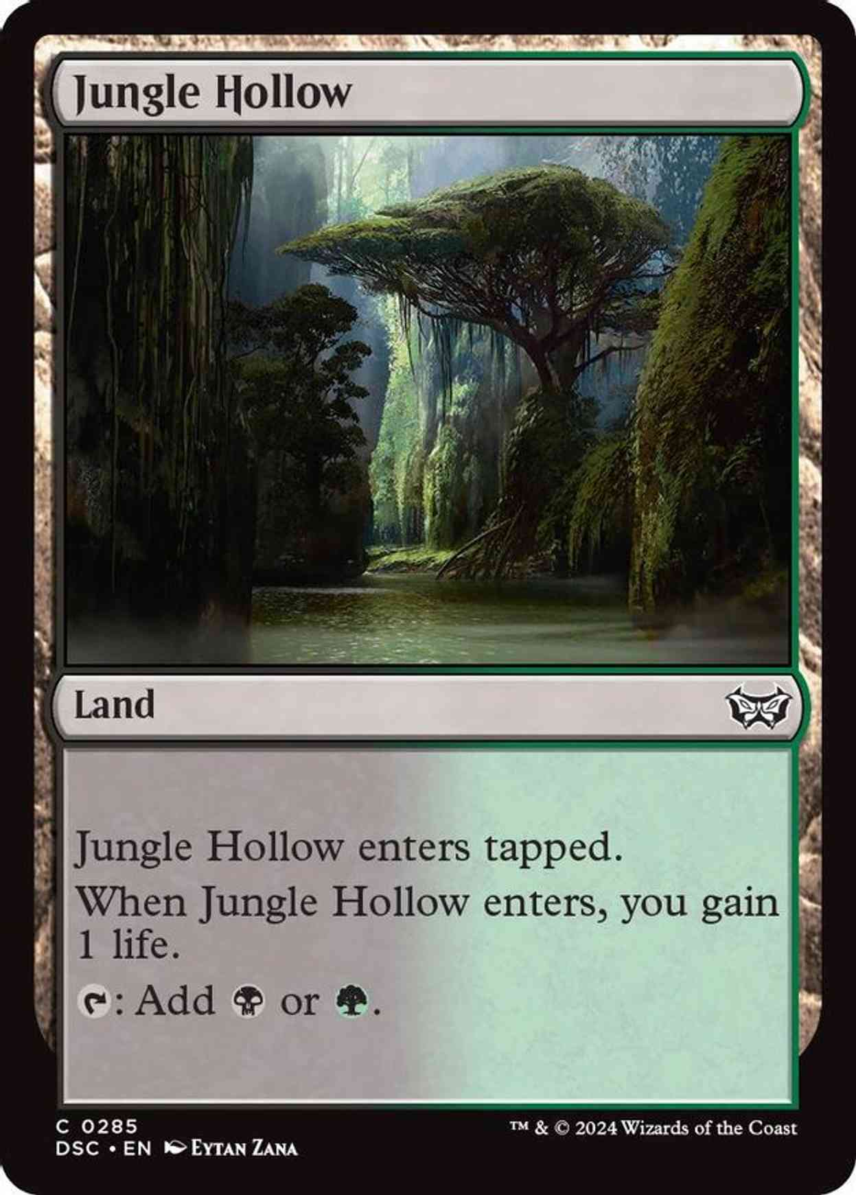 Jungle Hollow magic card front