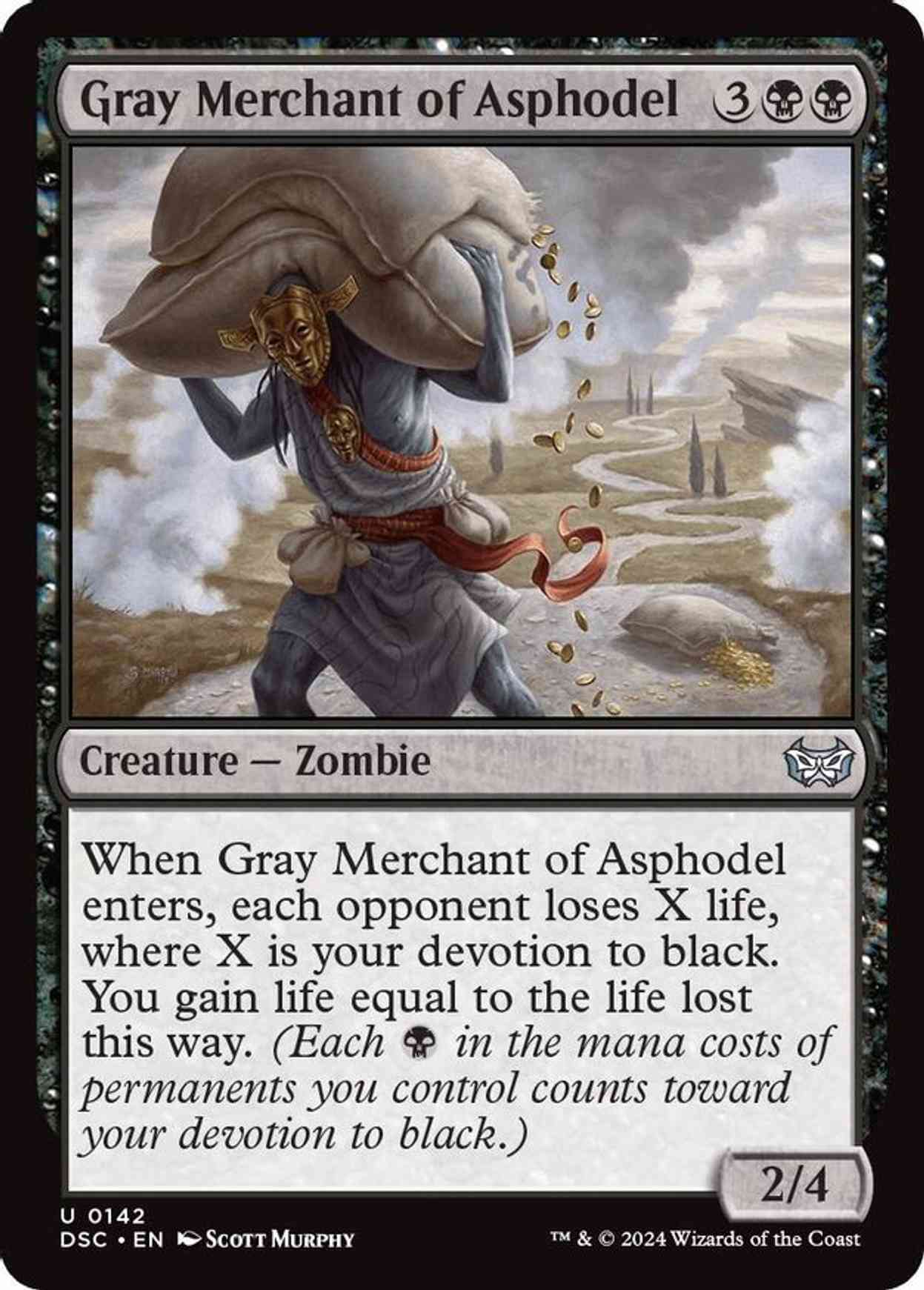 Gray Merchant of Asphodel magic card front