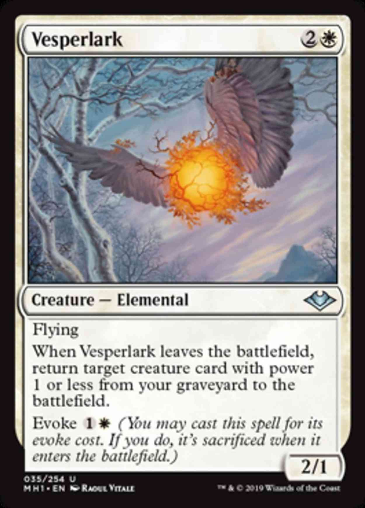 Vesperlark magic card front