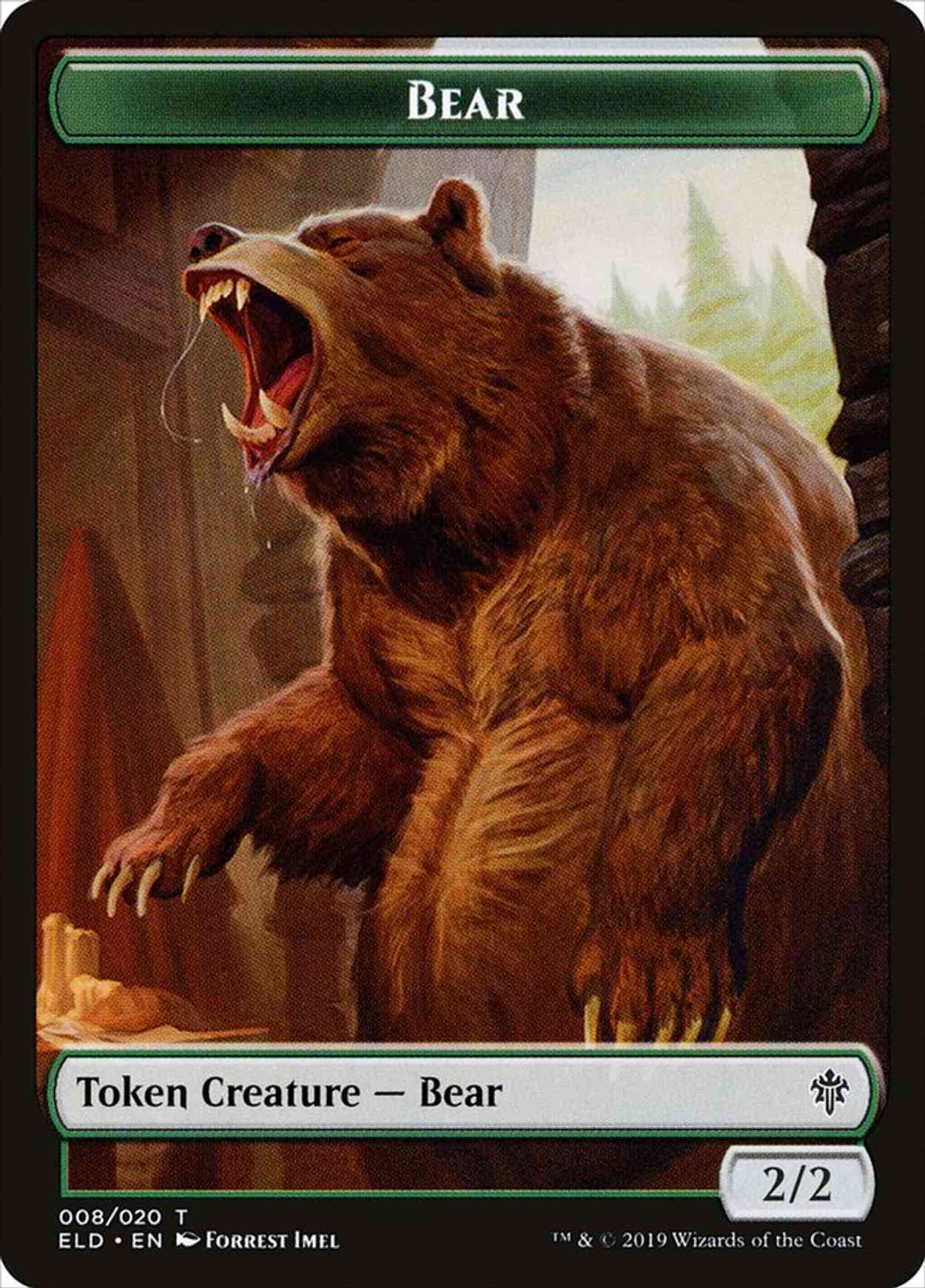 Bear // Food (17) Double-sided Token magic card front