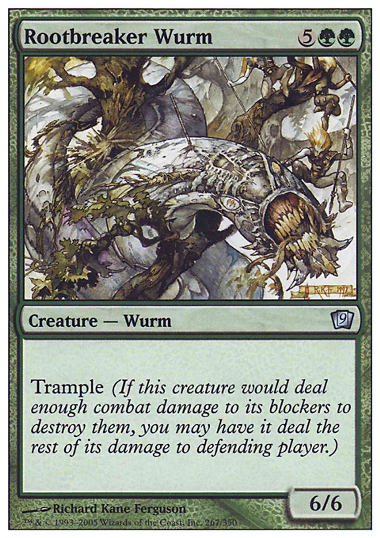 Rootbreaker Wurm magic card front