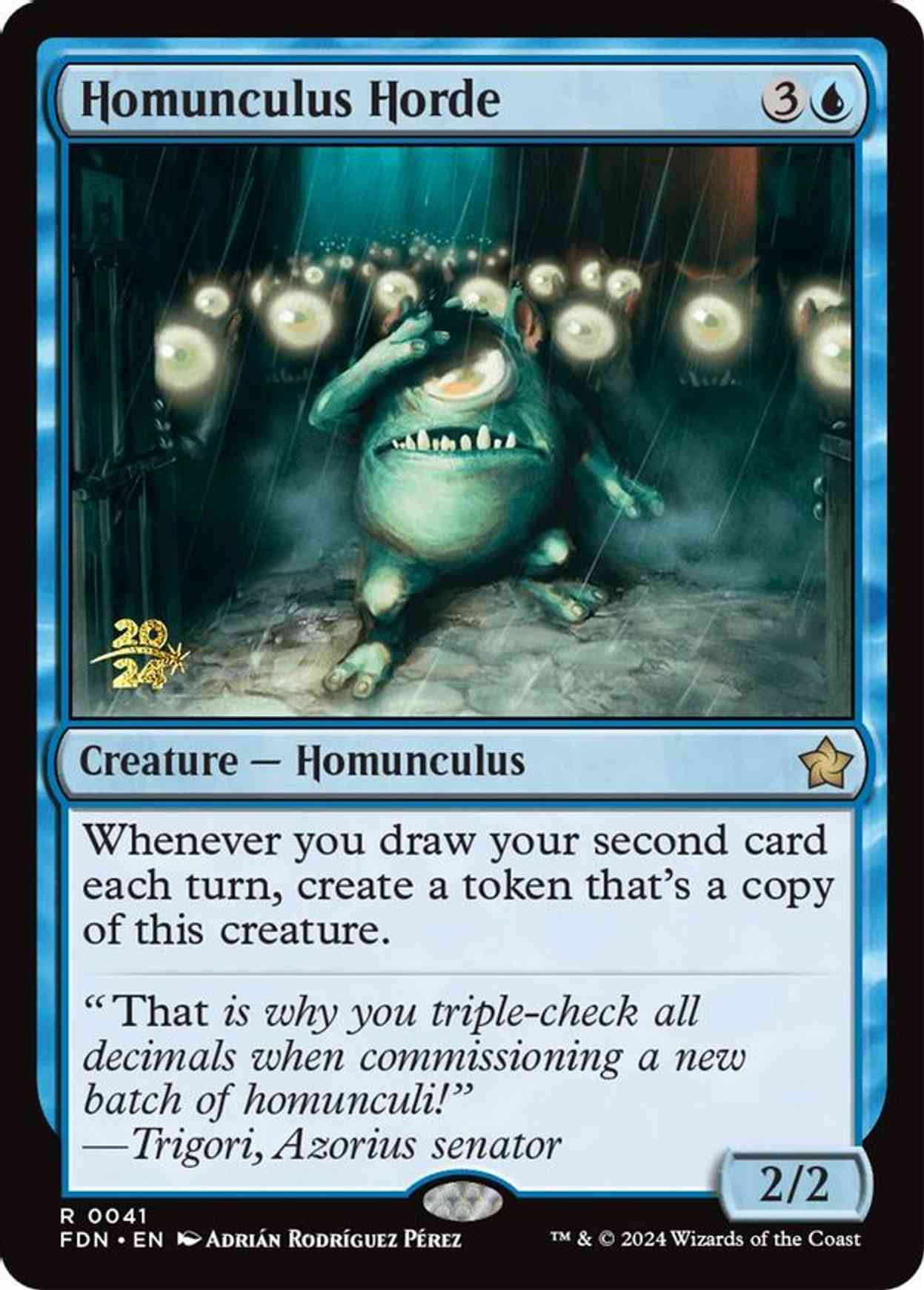 Homunculus Horde magic card front