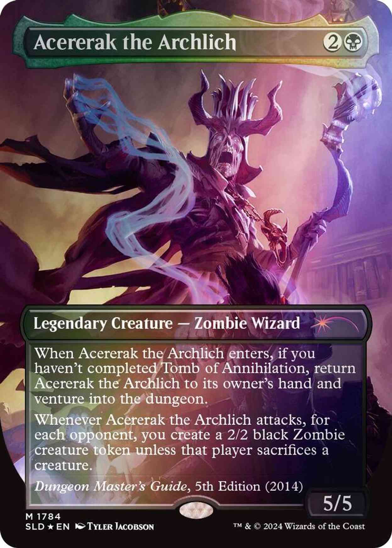 Acererak the Archlich (Rainbow Foil) magic card front