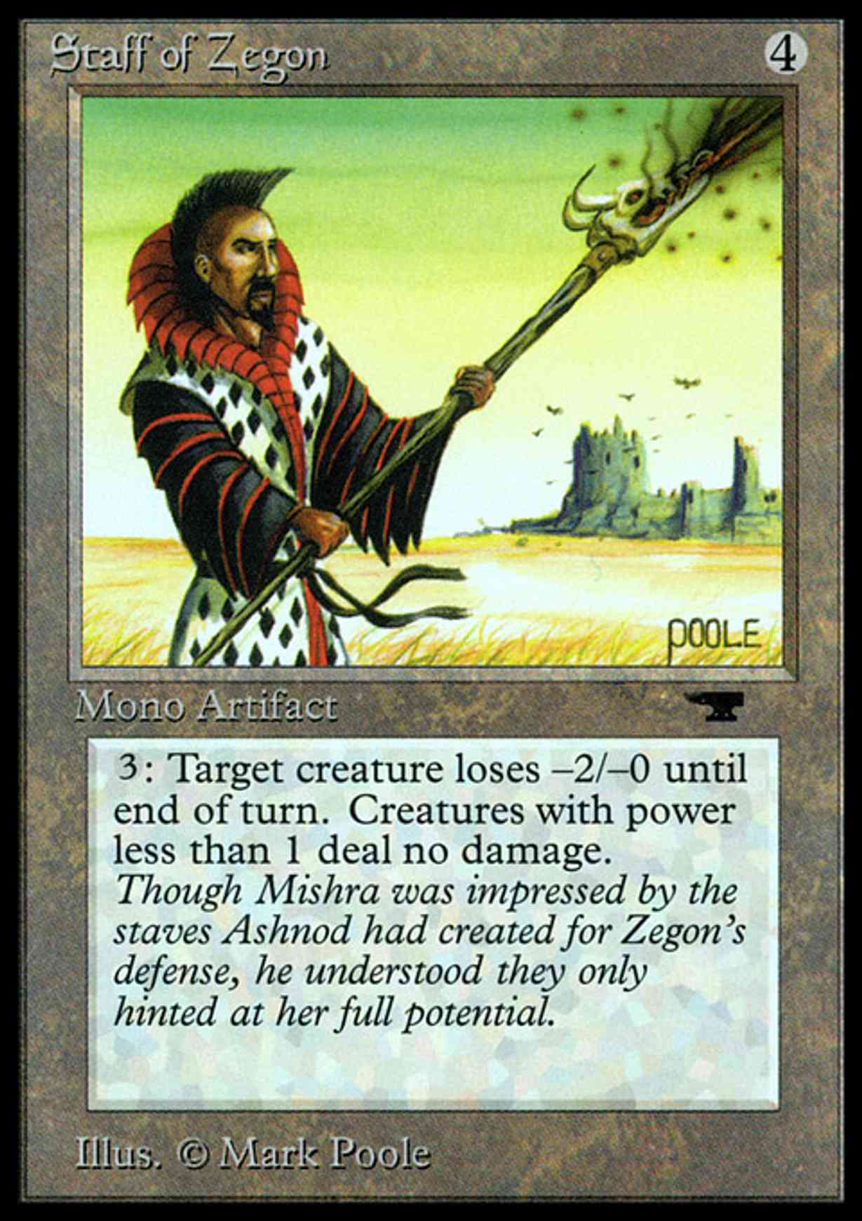 Staff of Zegon magic card front