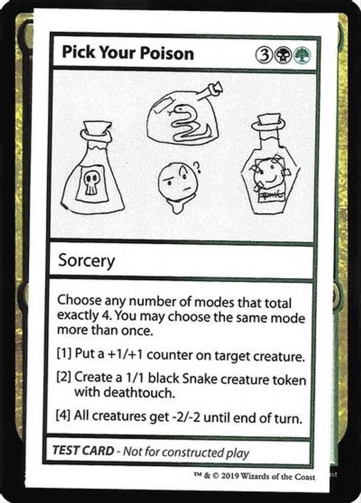 Pick Your Poison (No PW Symbol) magic card front