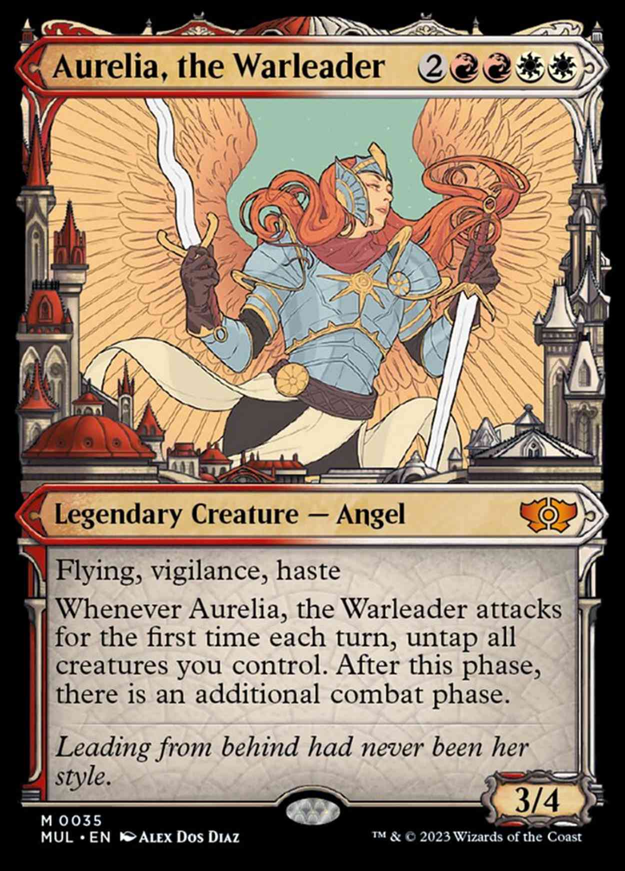 Aurelia, the Warleader magic card front