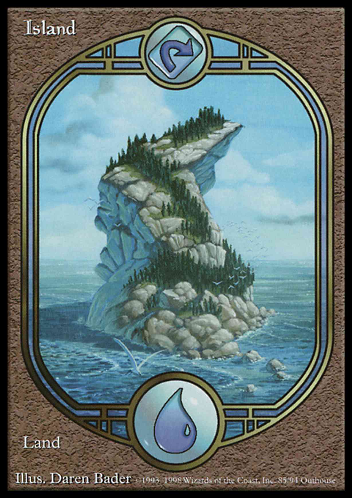 Island - Unglued magic card front