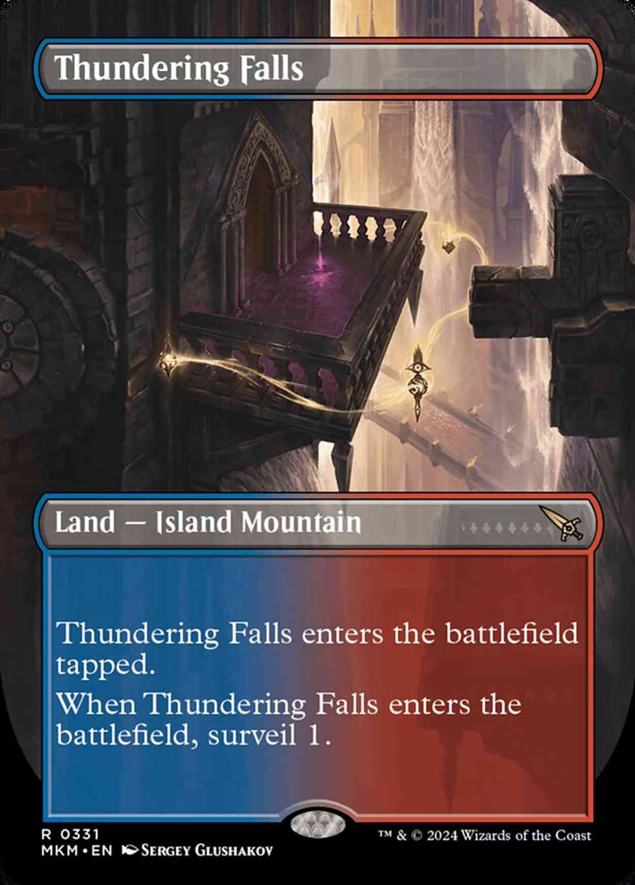 Thundering Falls (Borderless) magic card front