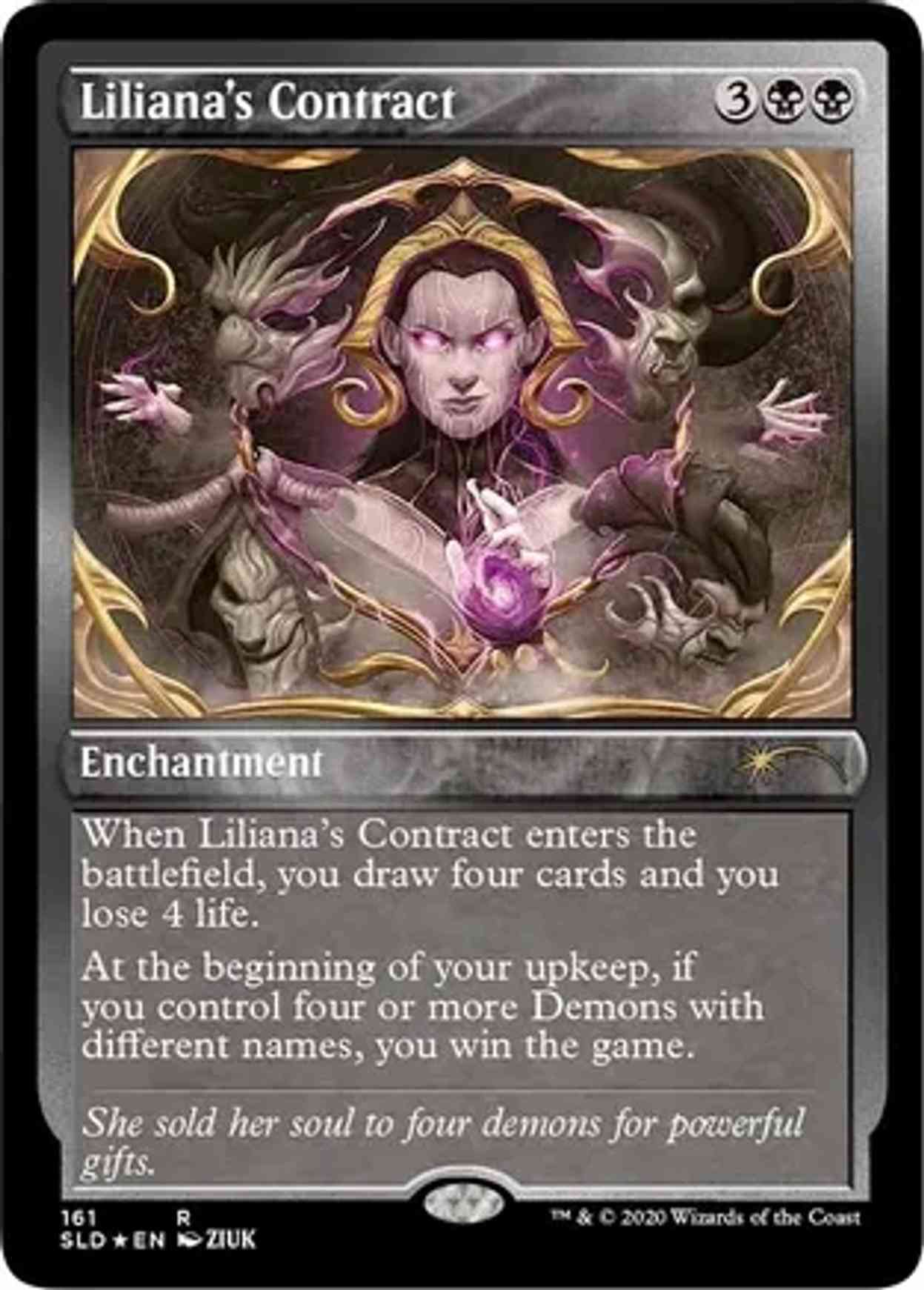 Liliana's Contract (Foil Etched) magic card front