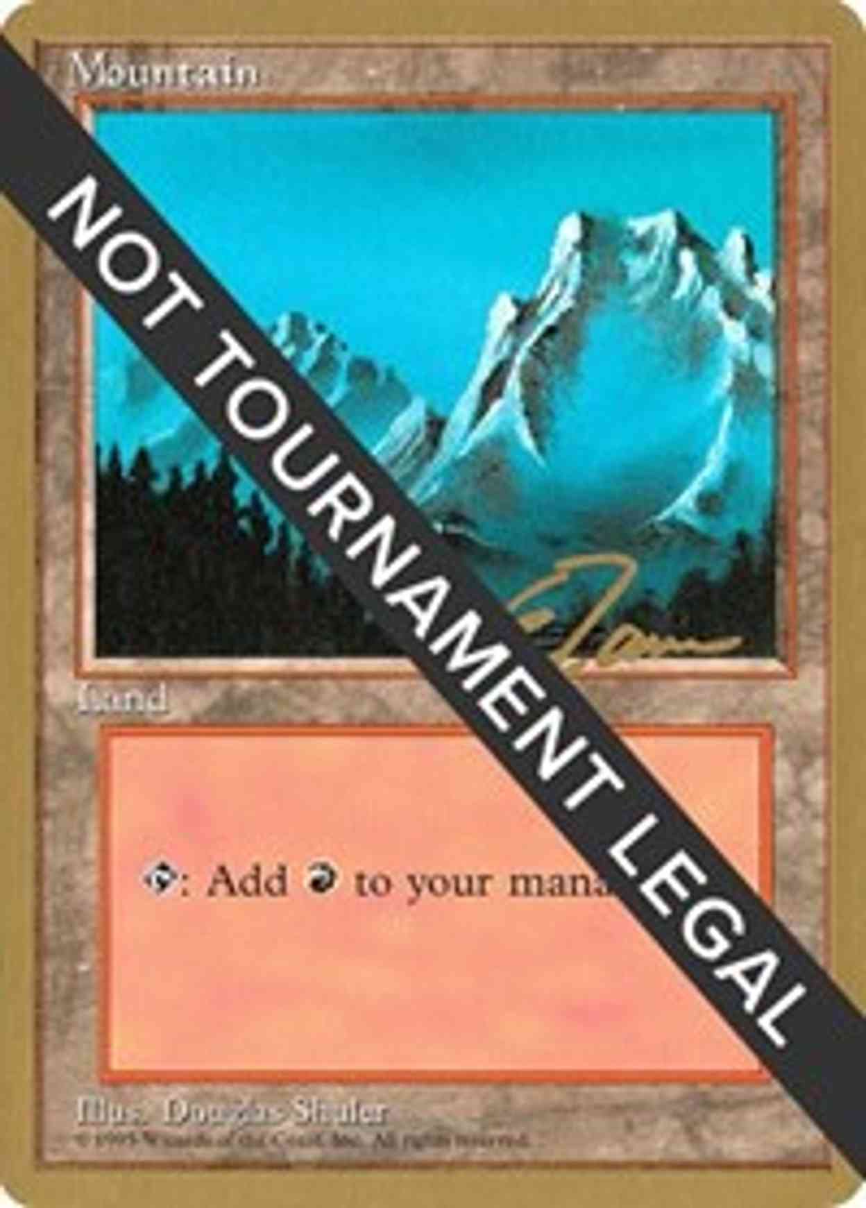 Mountain (B) - 1996 Eric Tam (4ED) magic card front