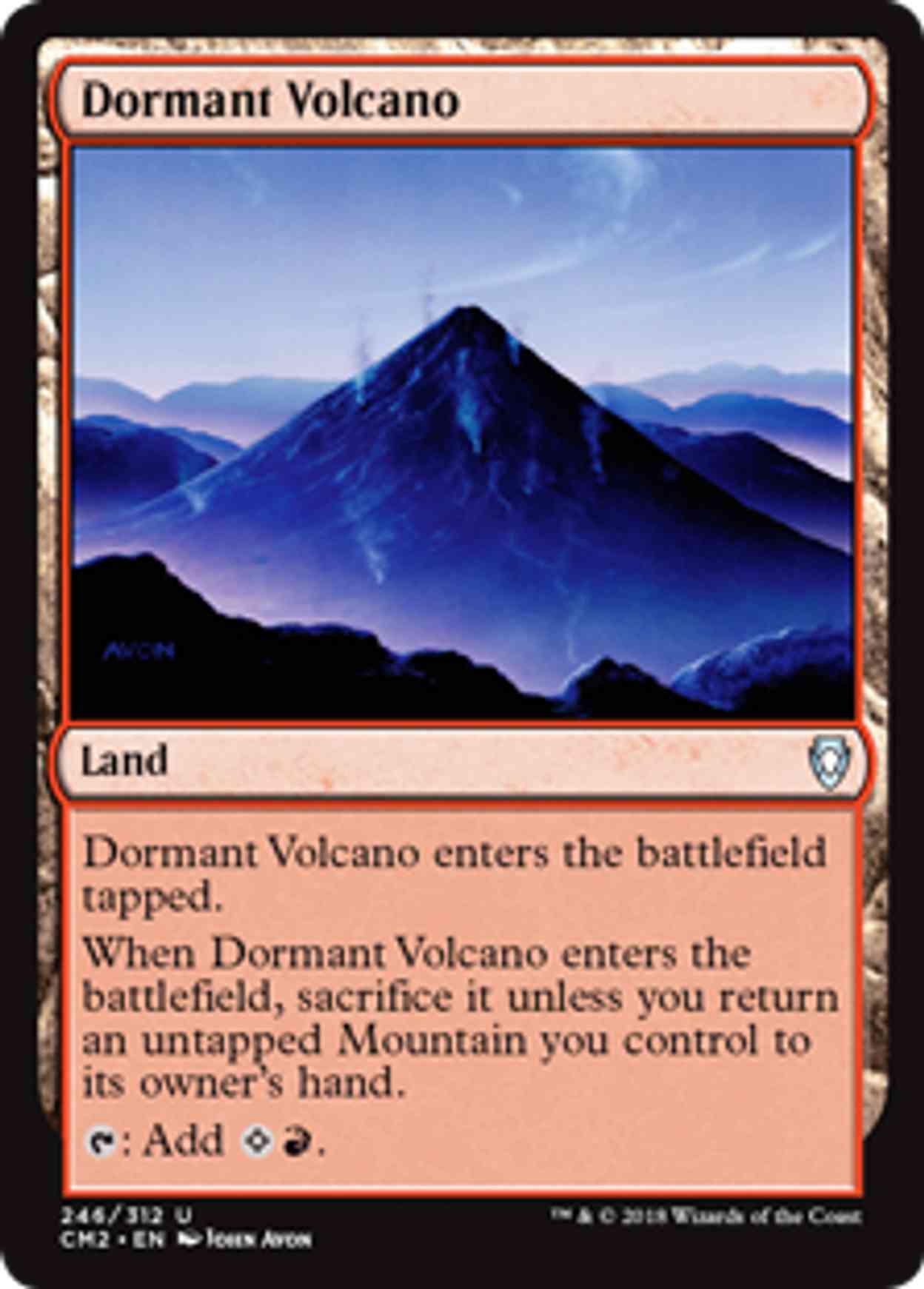 Dormant Volcano magic card front