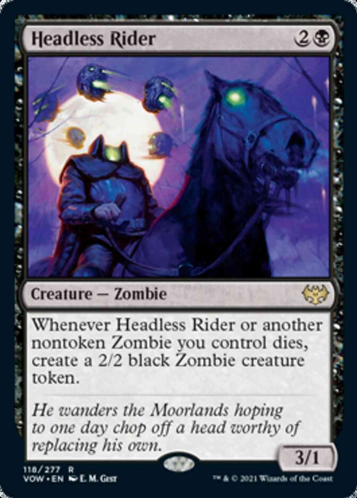 Headless Rider magic card front