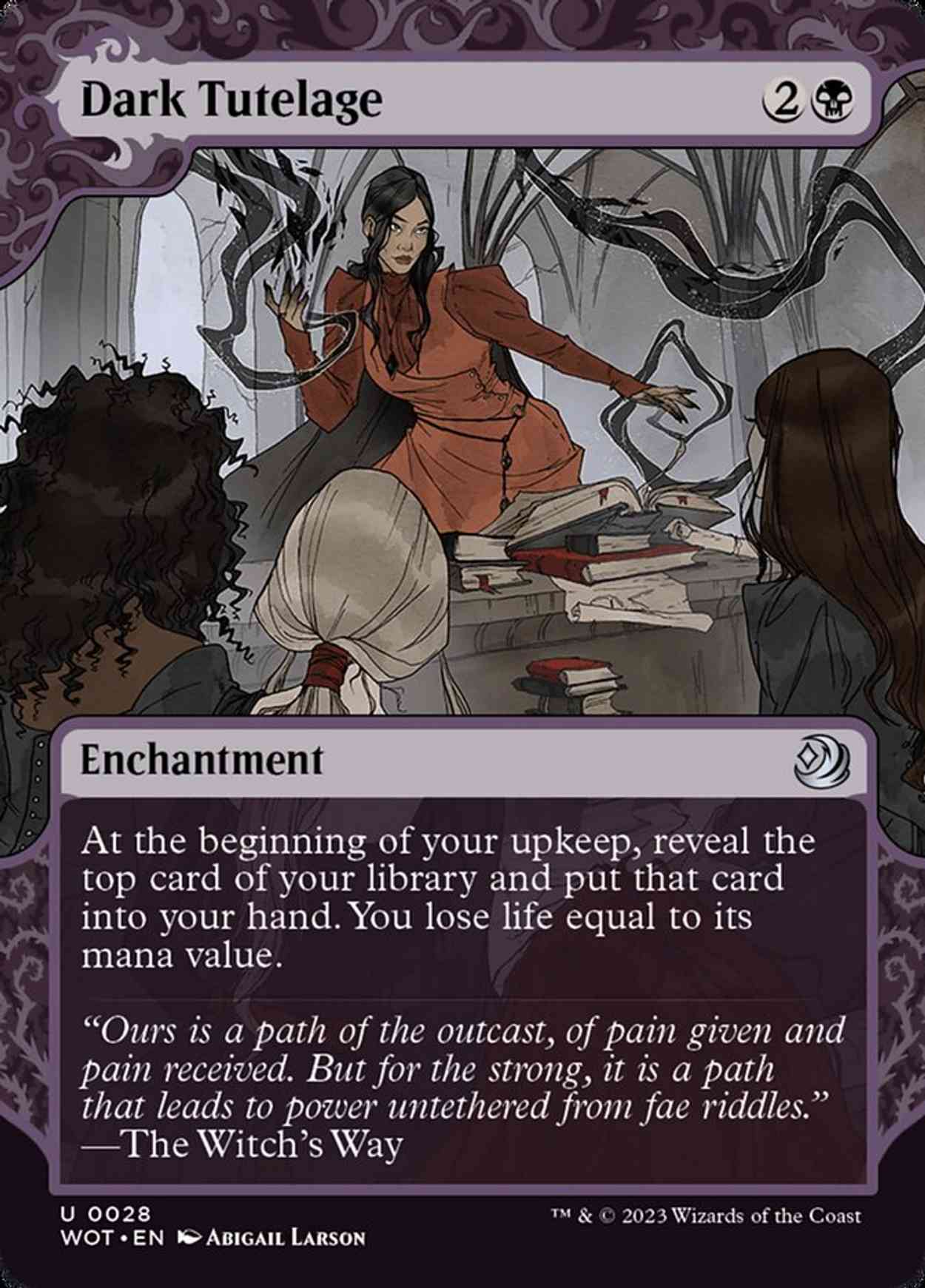 Dark Tutelage magic card front