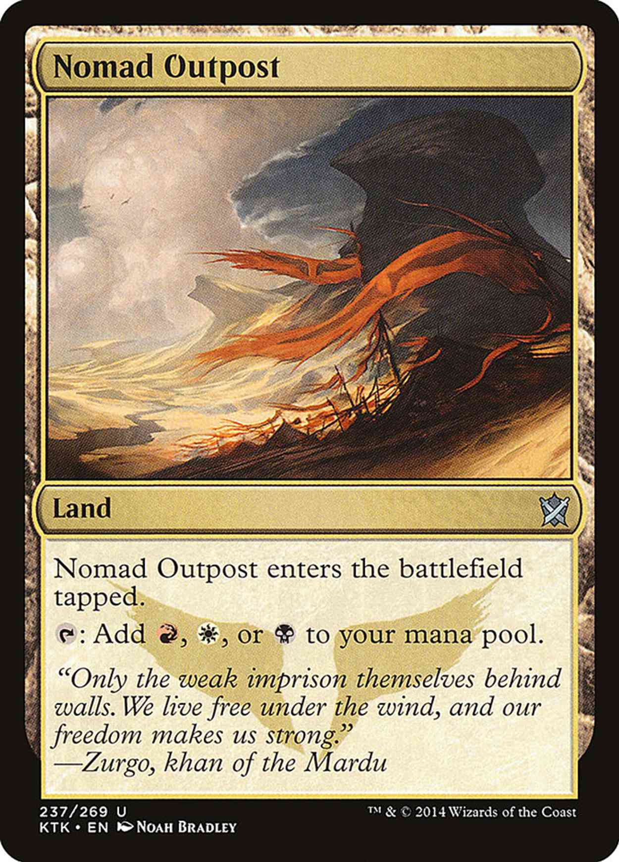 Nomad Outpost magic card front