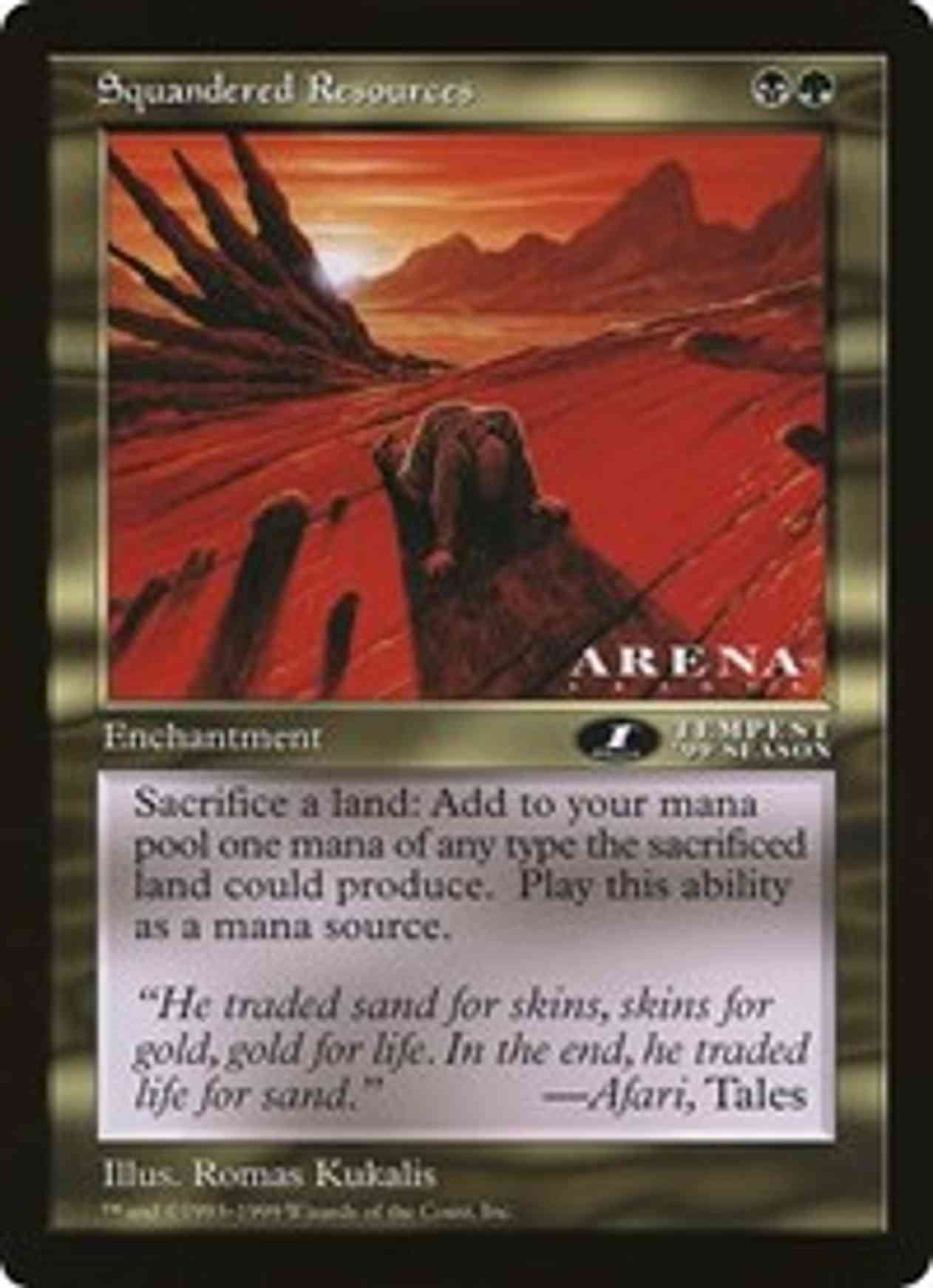 Squandered Resources (Oversized) magic card front