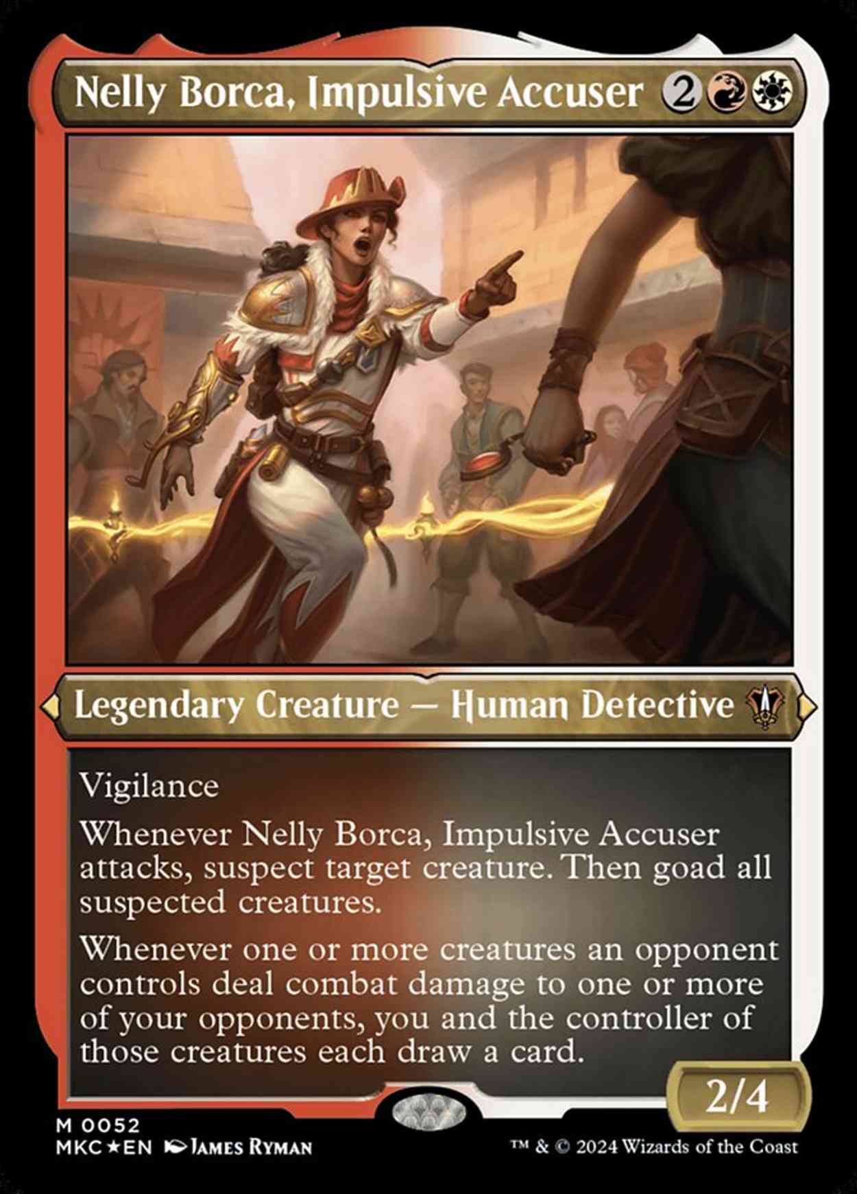 Nelly Borca, Impulsive Accuser (Display Commander) - Thick Stock magic card front