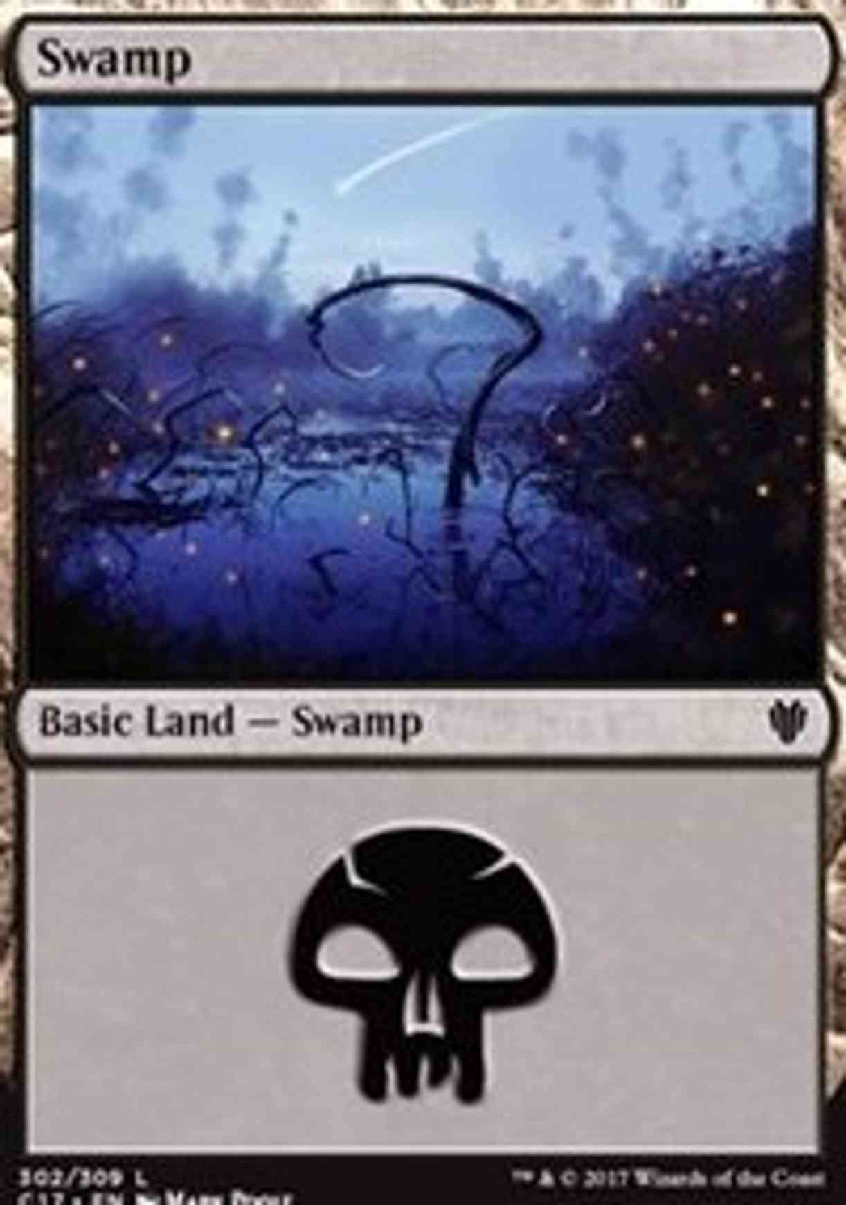 Swamp (302) magic card front