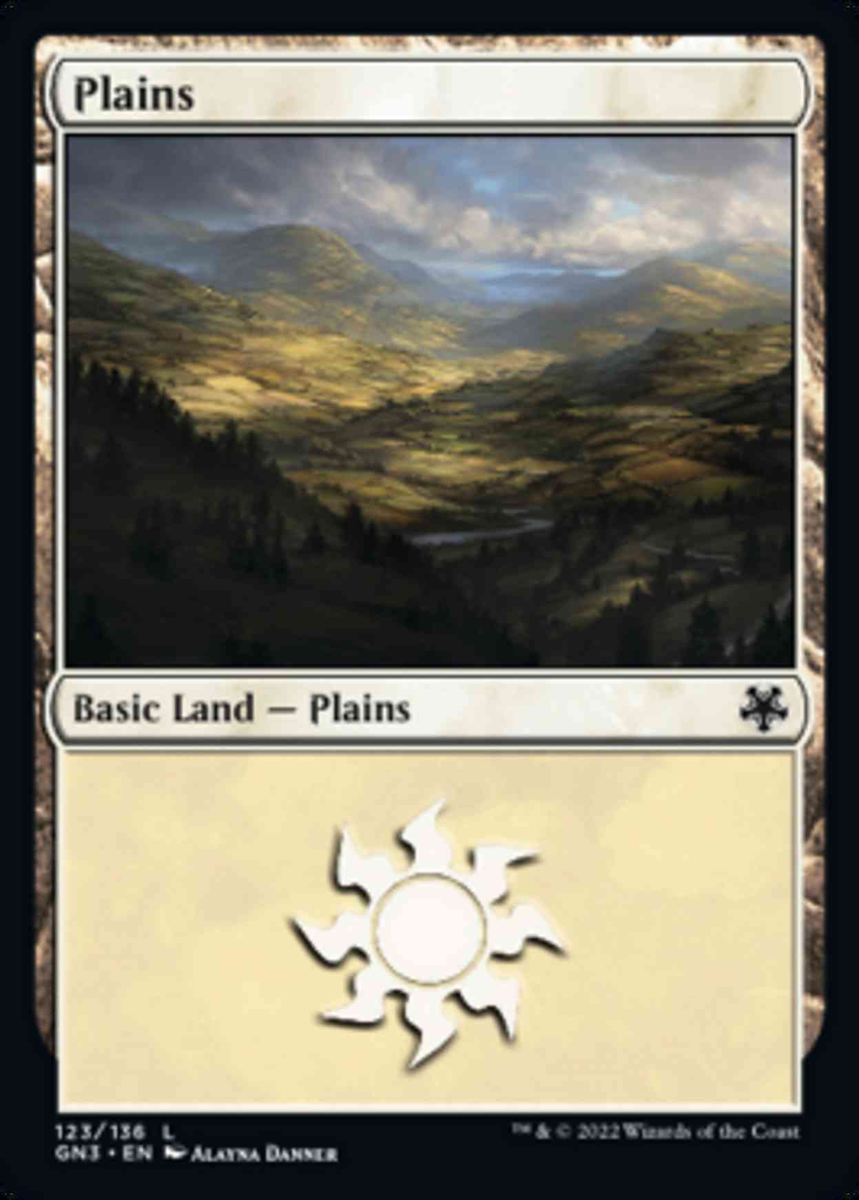 Plains (123) magic card front
