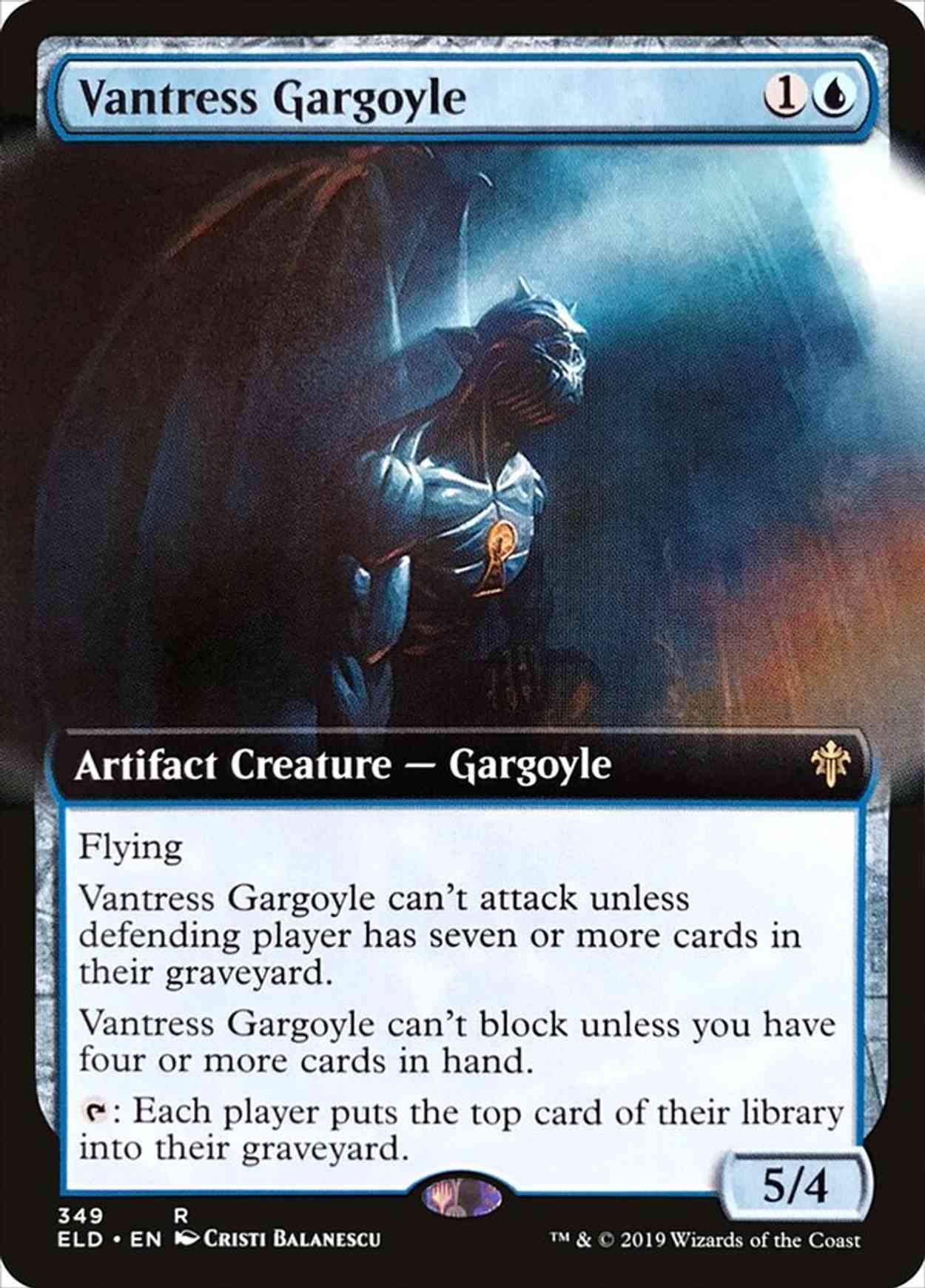Vantress Gargoyle (Extended Art) magic card front