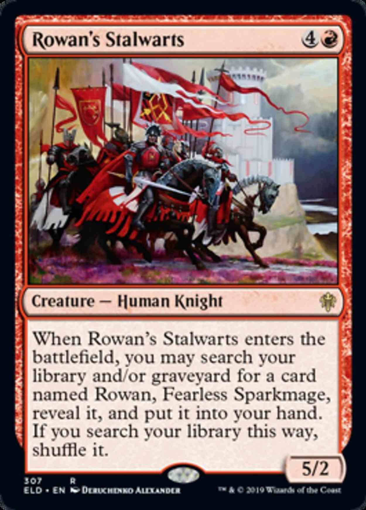 Rowan's Stalwarts magic card front