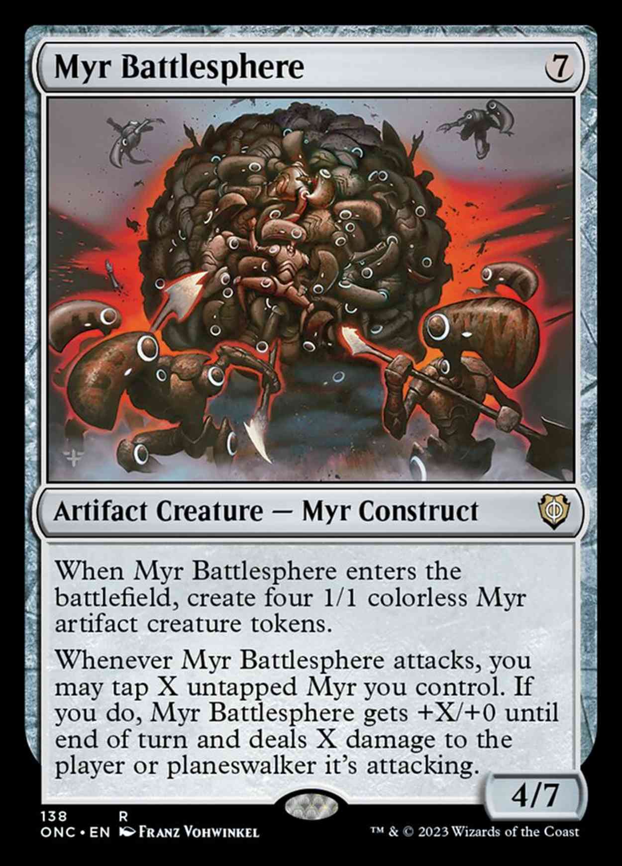 Myr Battlesphere magic card front