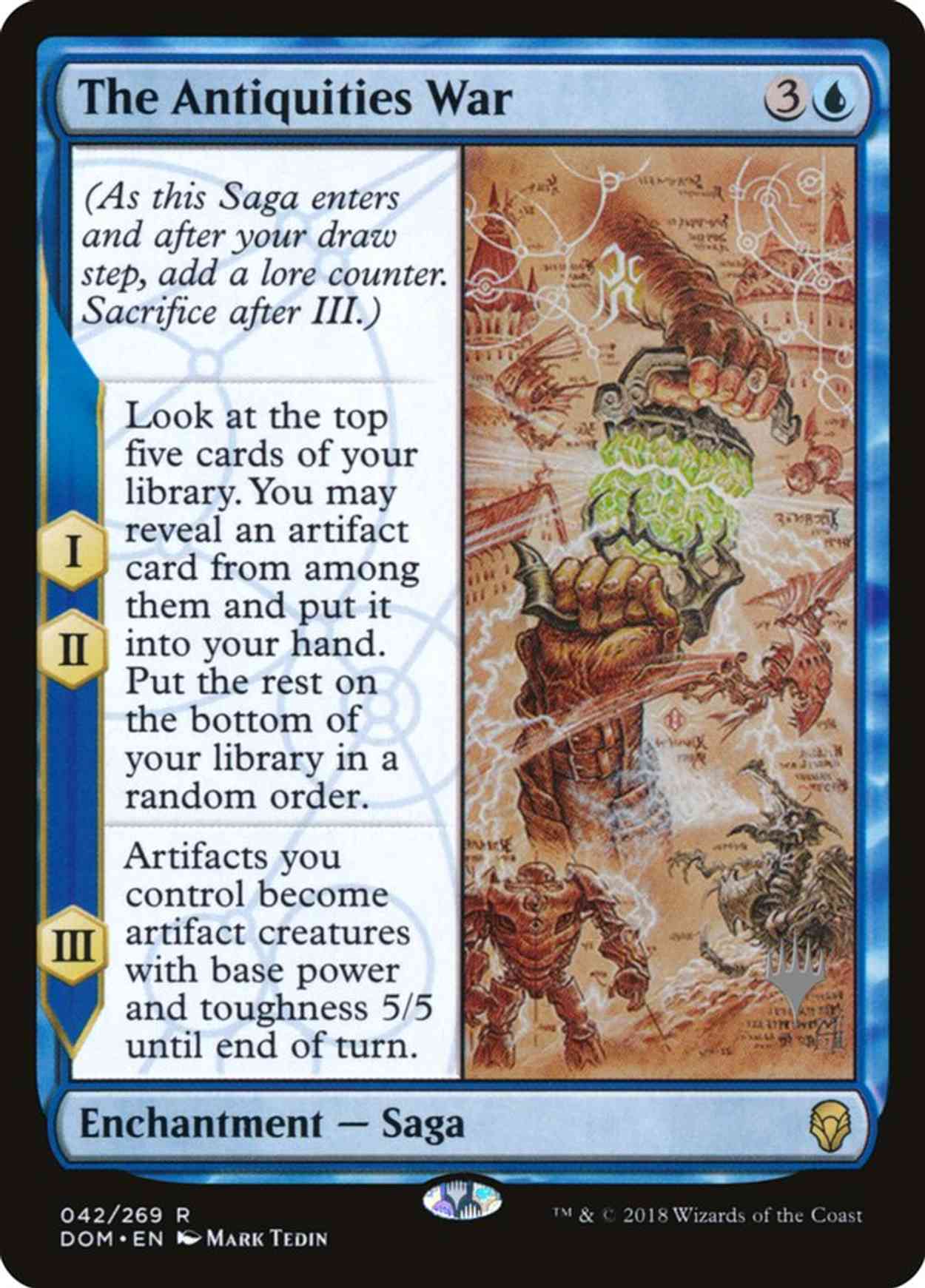 The Antiquities War magic card front
