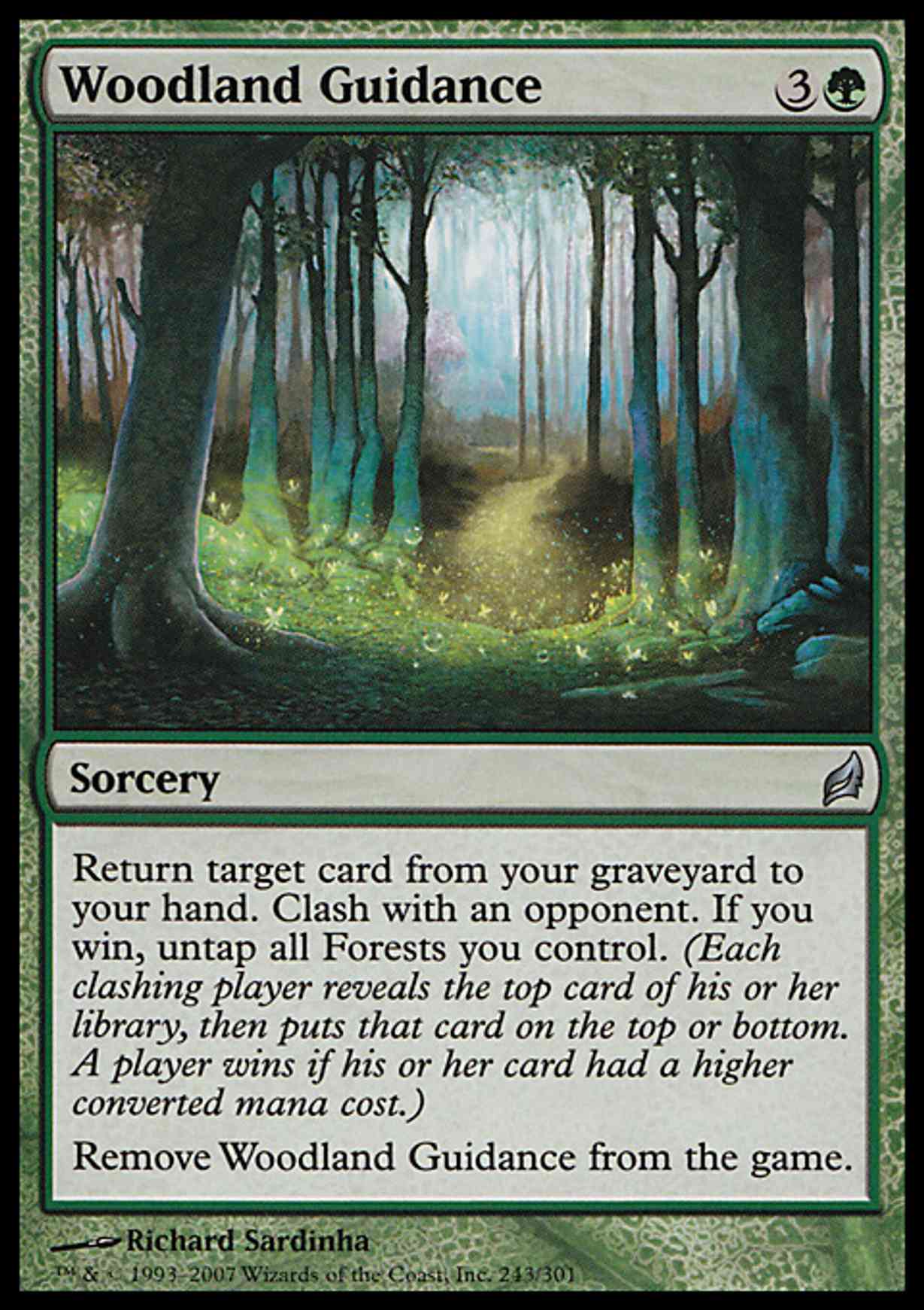 Woodland Guidance magic card front