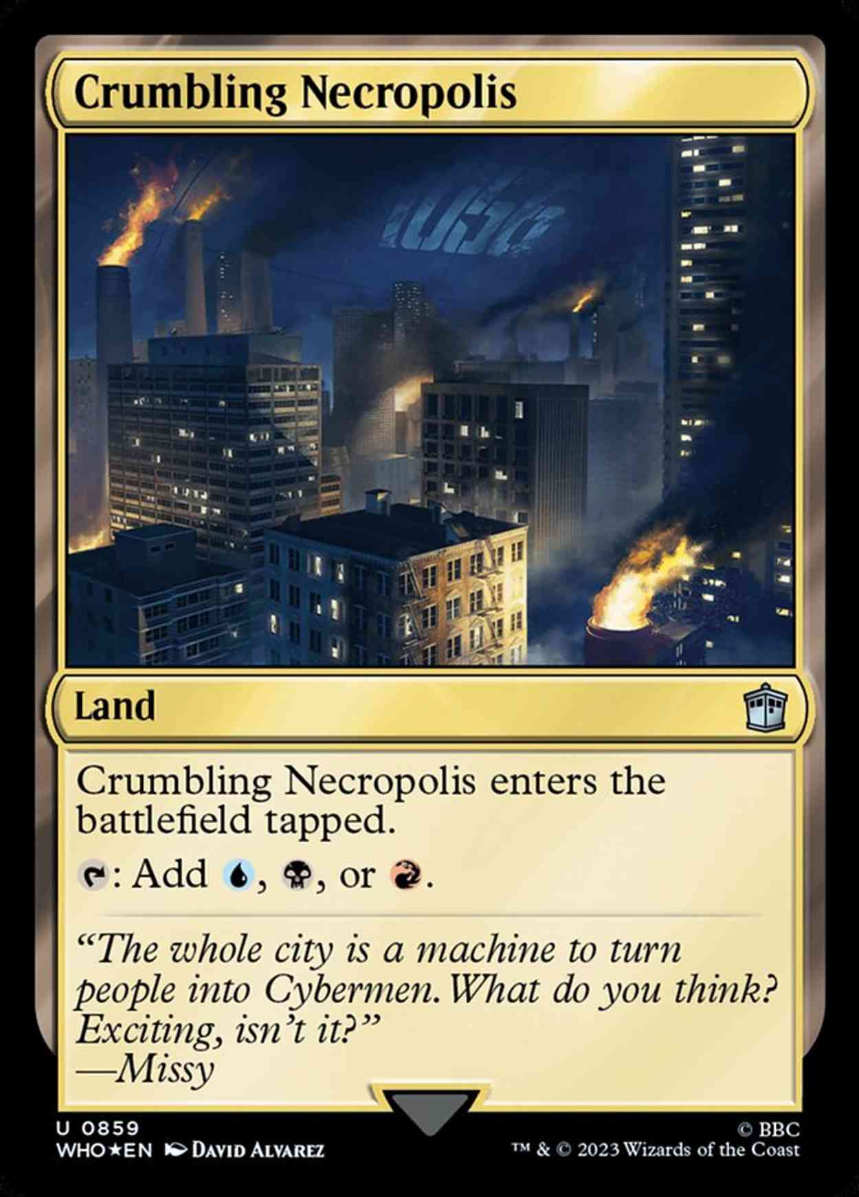 Crumbling Necropolis (Surge Foil) magic card front