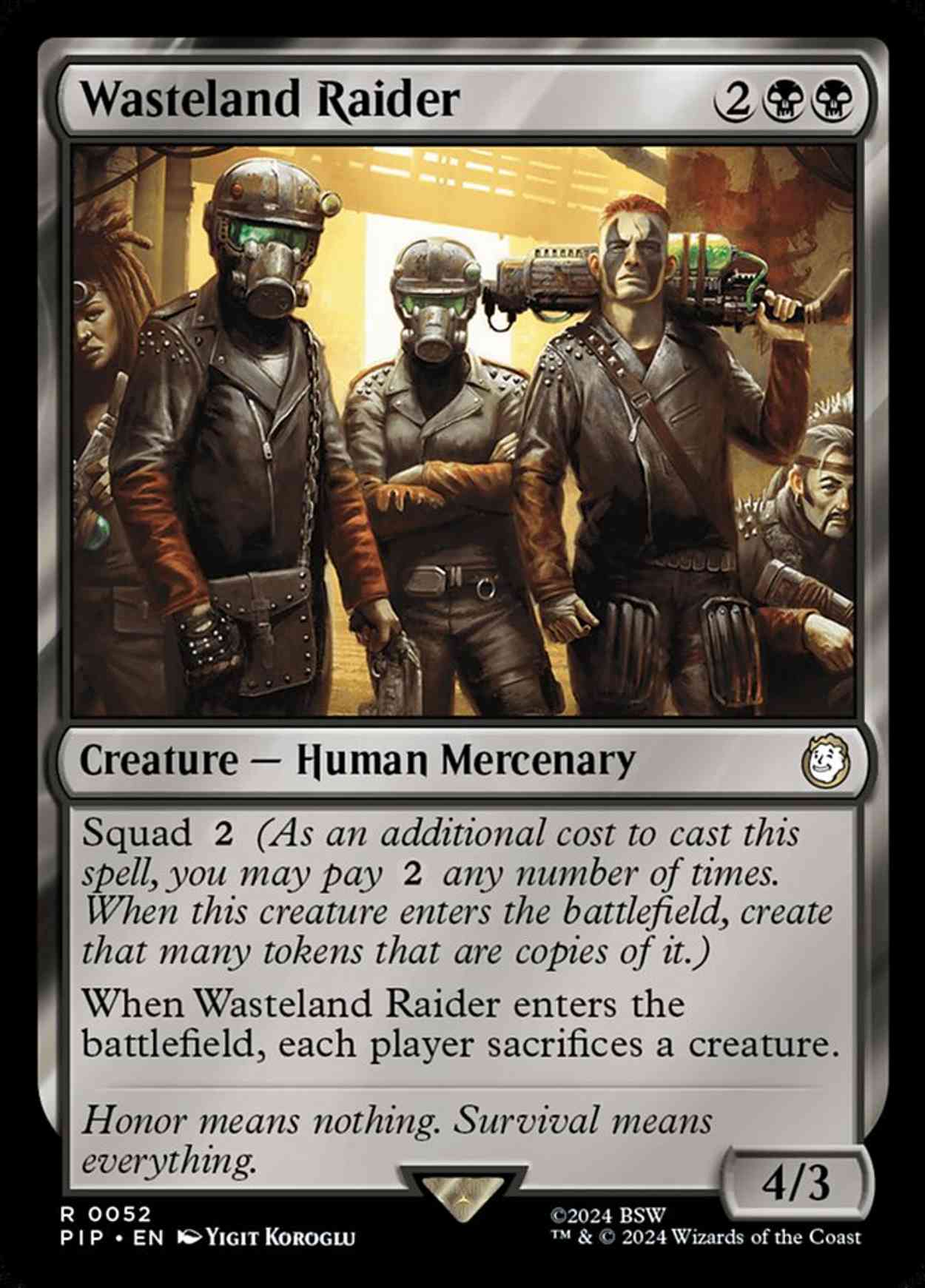 Wasteland Raider magic card front