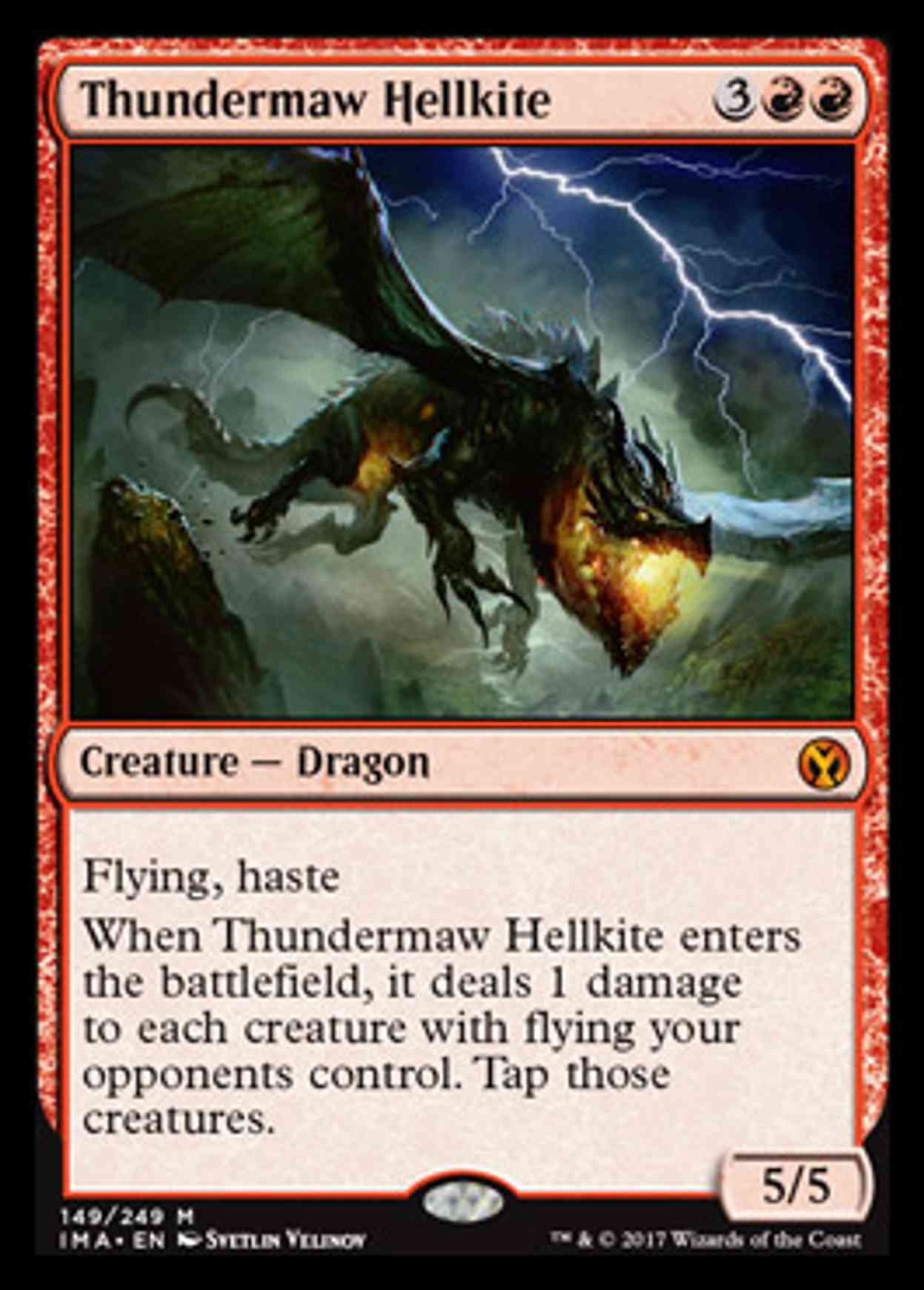 Thundermaw Hellkite magic card front