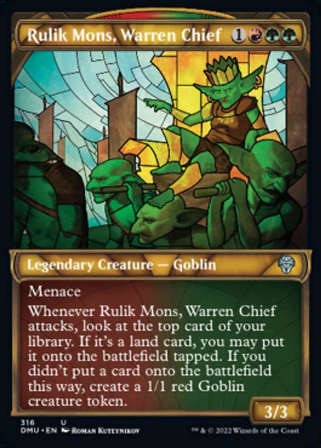 Rulik Mons, Warren Chief (Showcase) magic card front