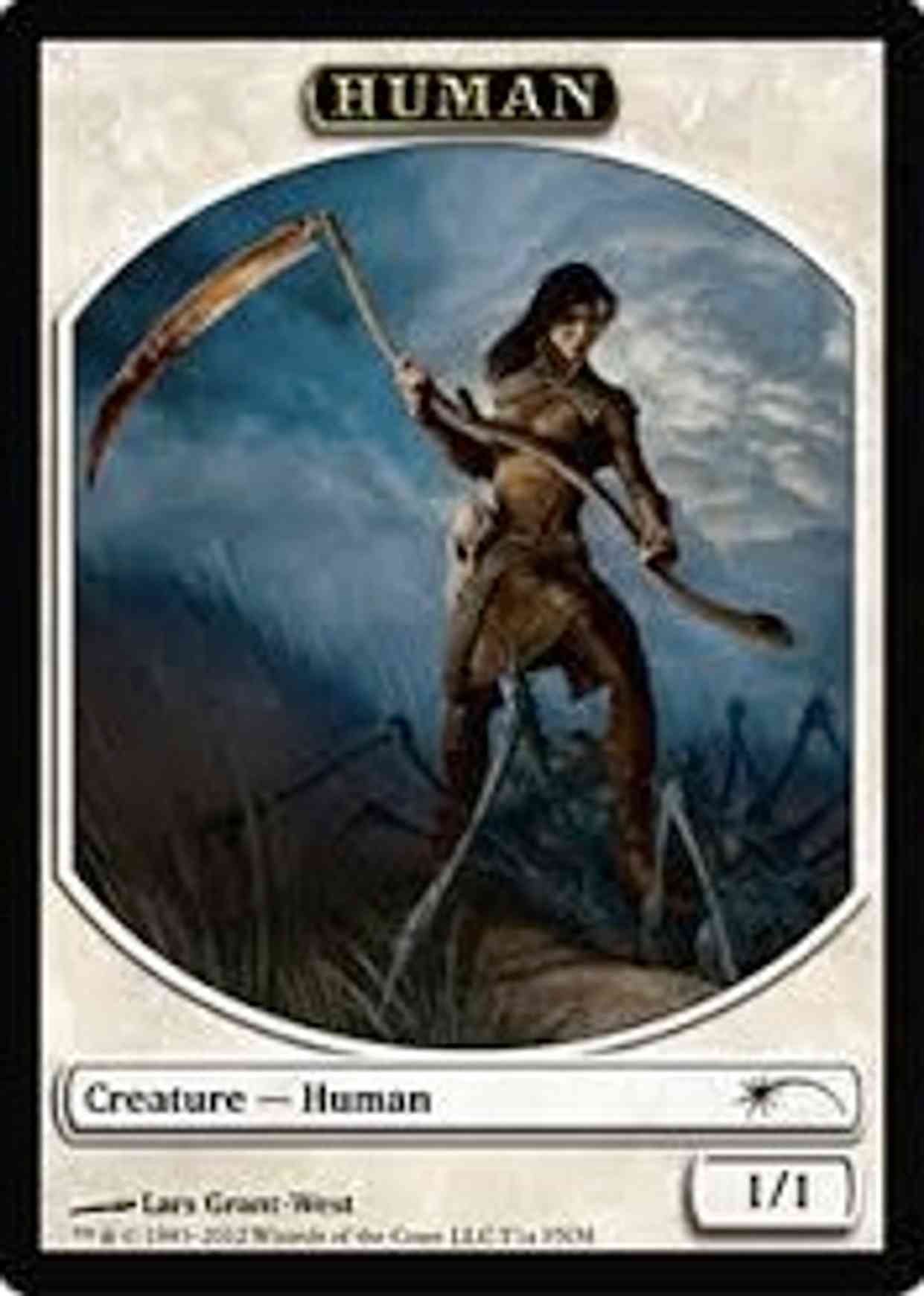 Human // Wolf Token magic card front