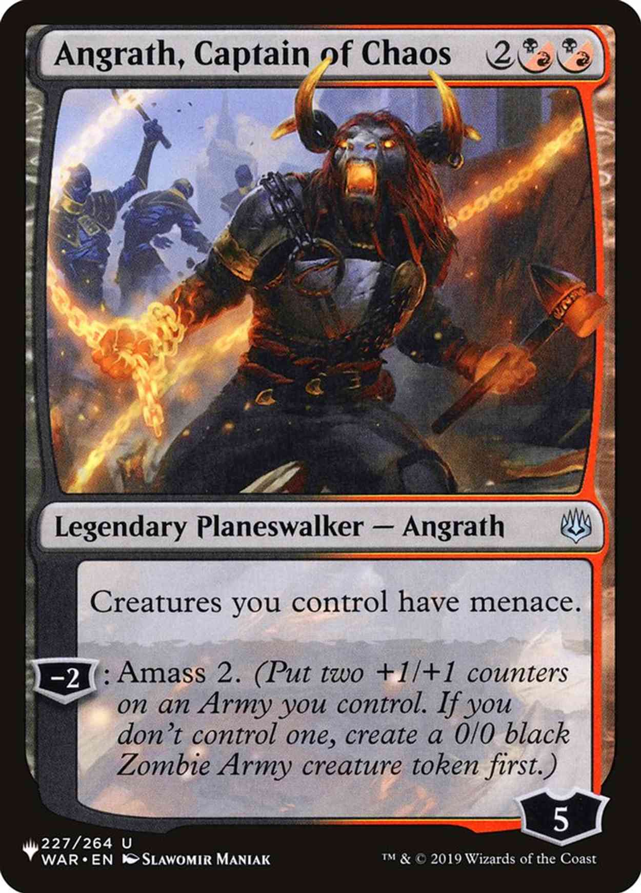 Angrath, Captain of Chaos magic card front
