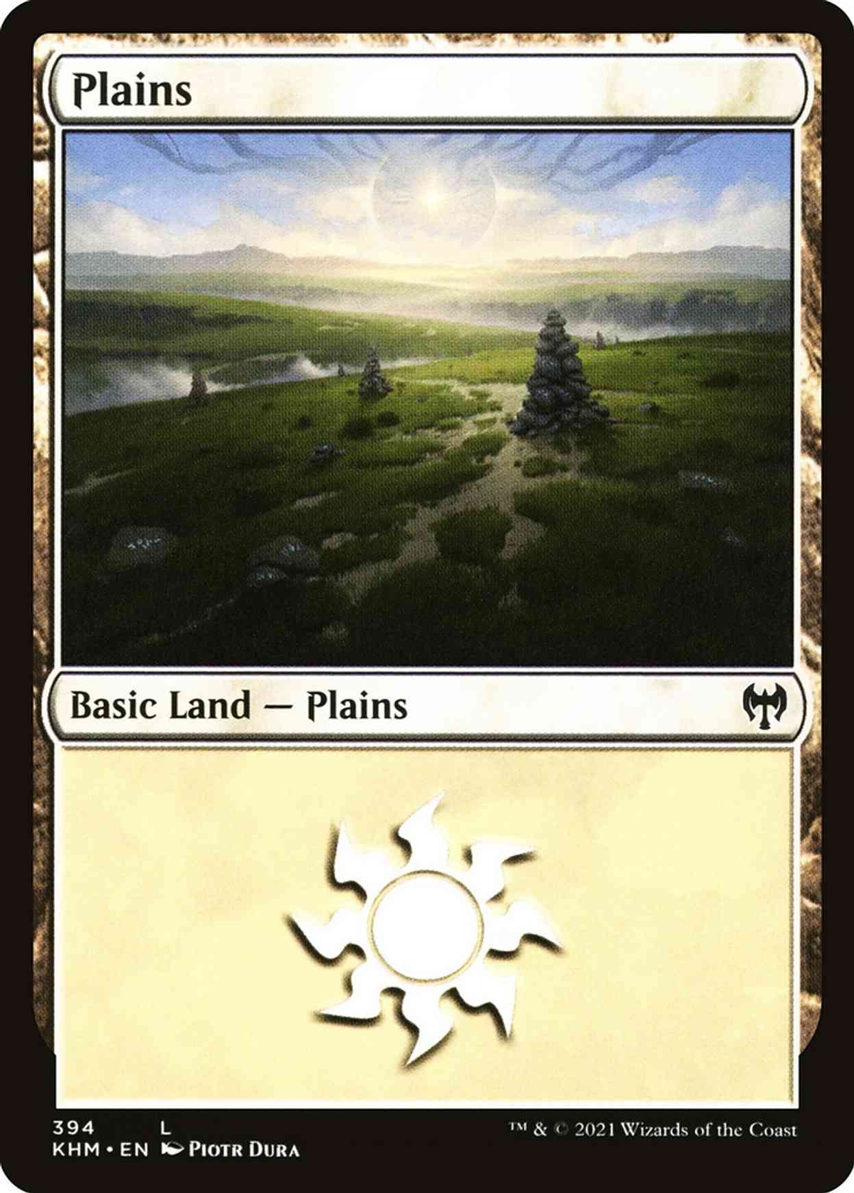 Plains (394) magic card front