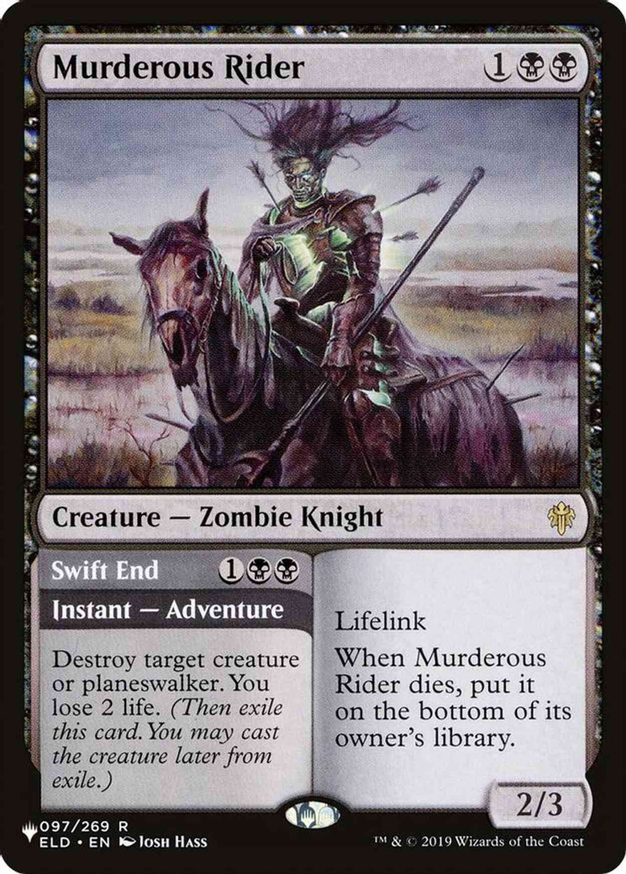 Murderous Rider magic card front