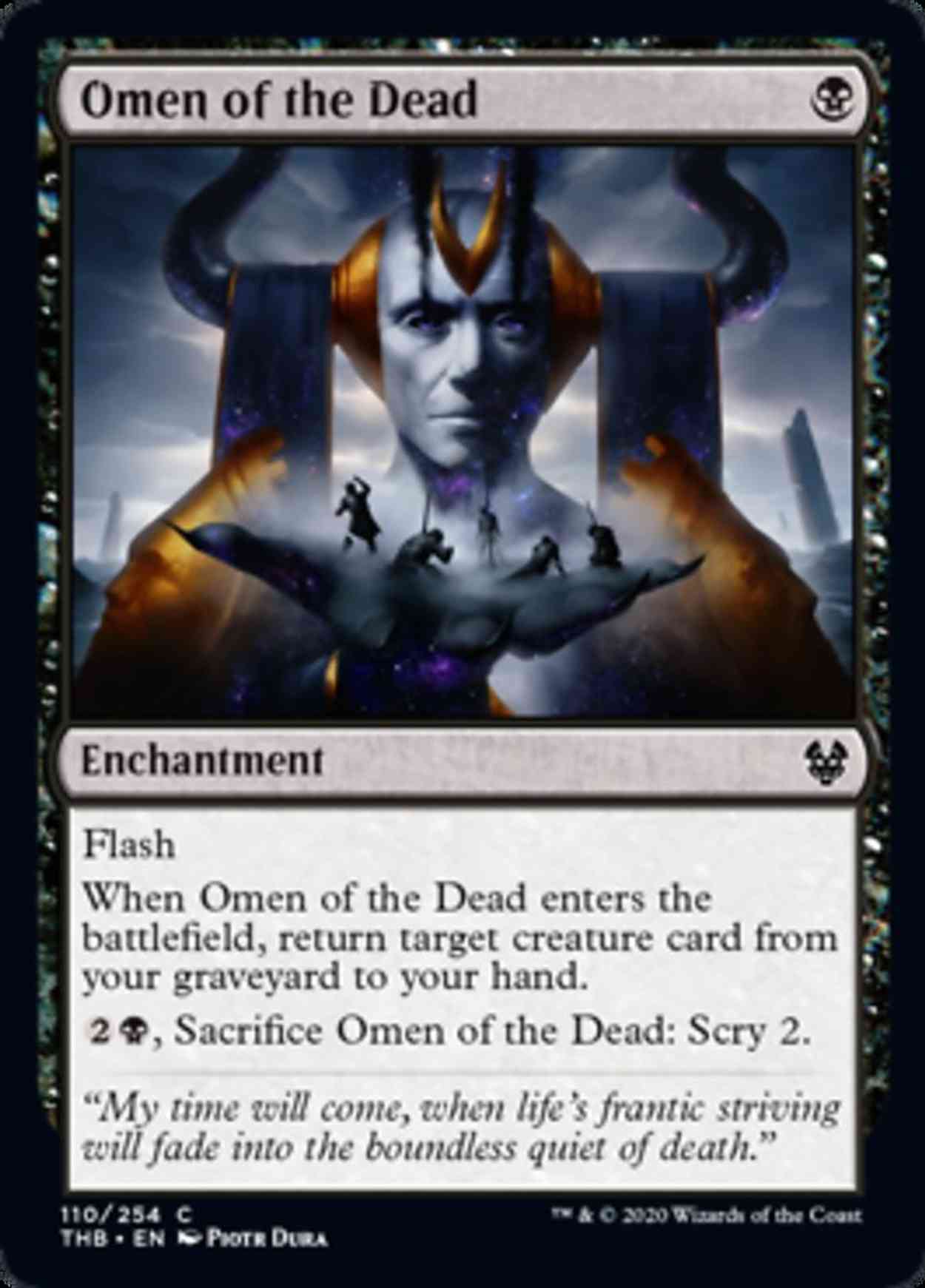 Omen of the Dead magic card front
