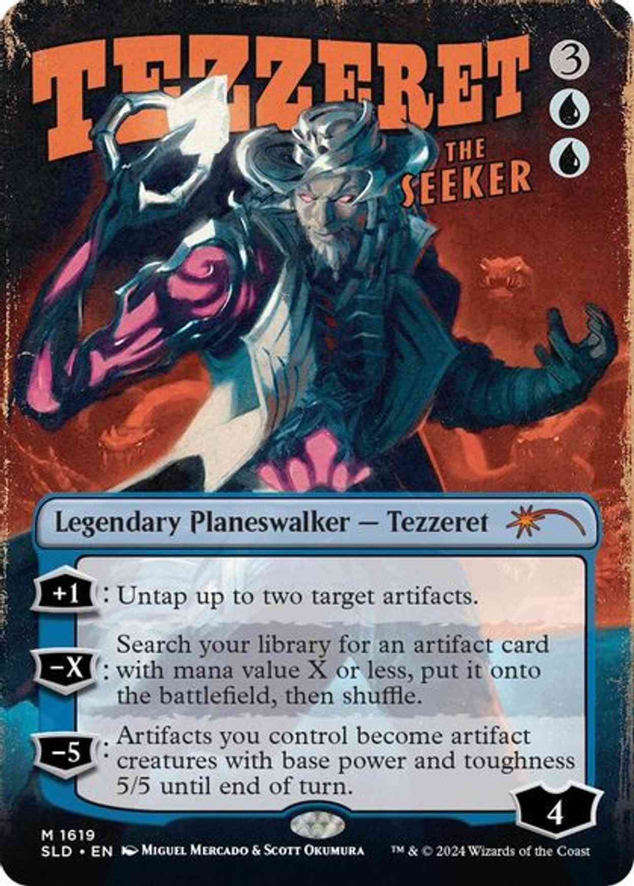 Tezzeret the Seeker (1619) magic card front